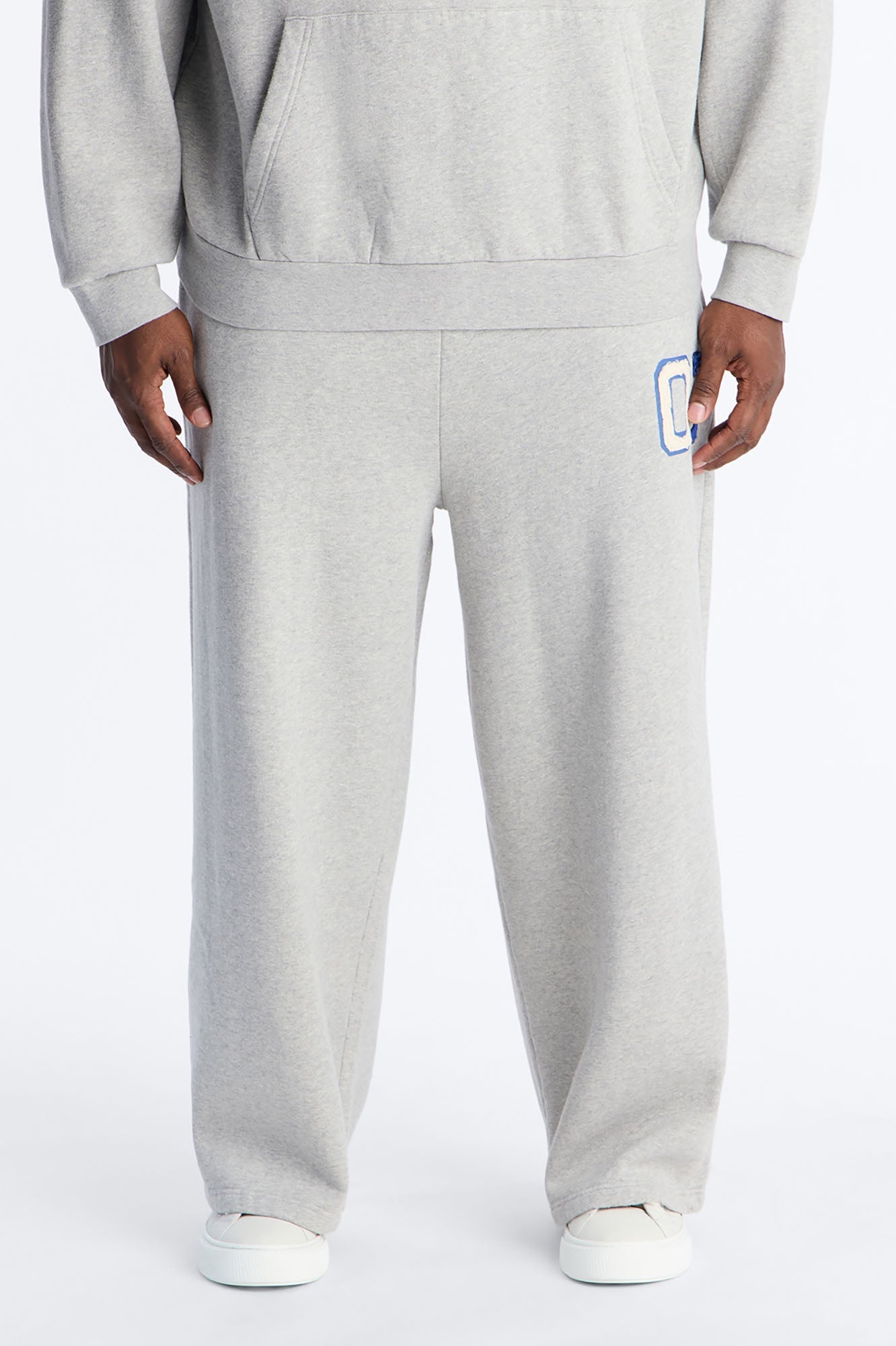 Mellow Patch Sweatpants - Heather Grey Fashion Nova