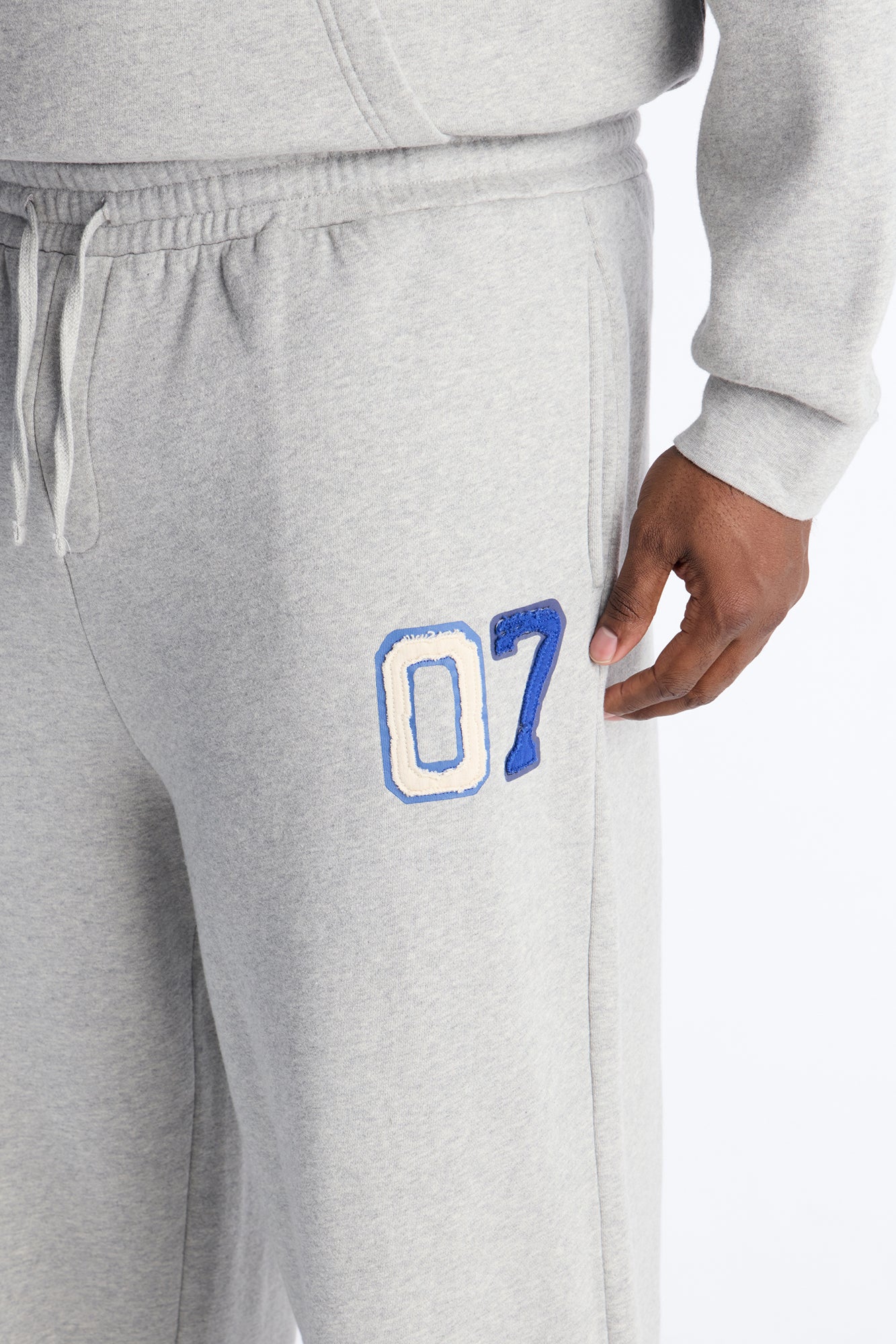 Mellow Patch Sweatpants - Heather Grey Fashion Nova