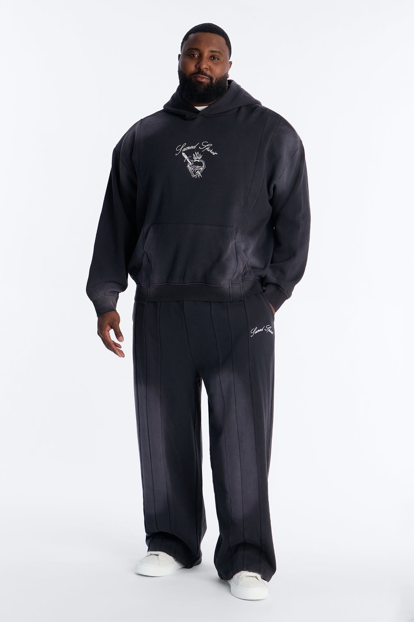 Sacred Spirit Washed Sweatpants - Black Wash Fashion Nova