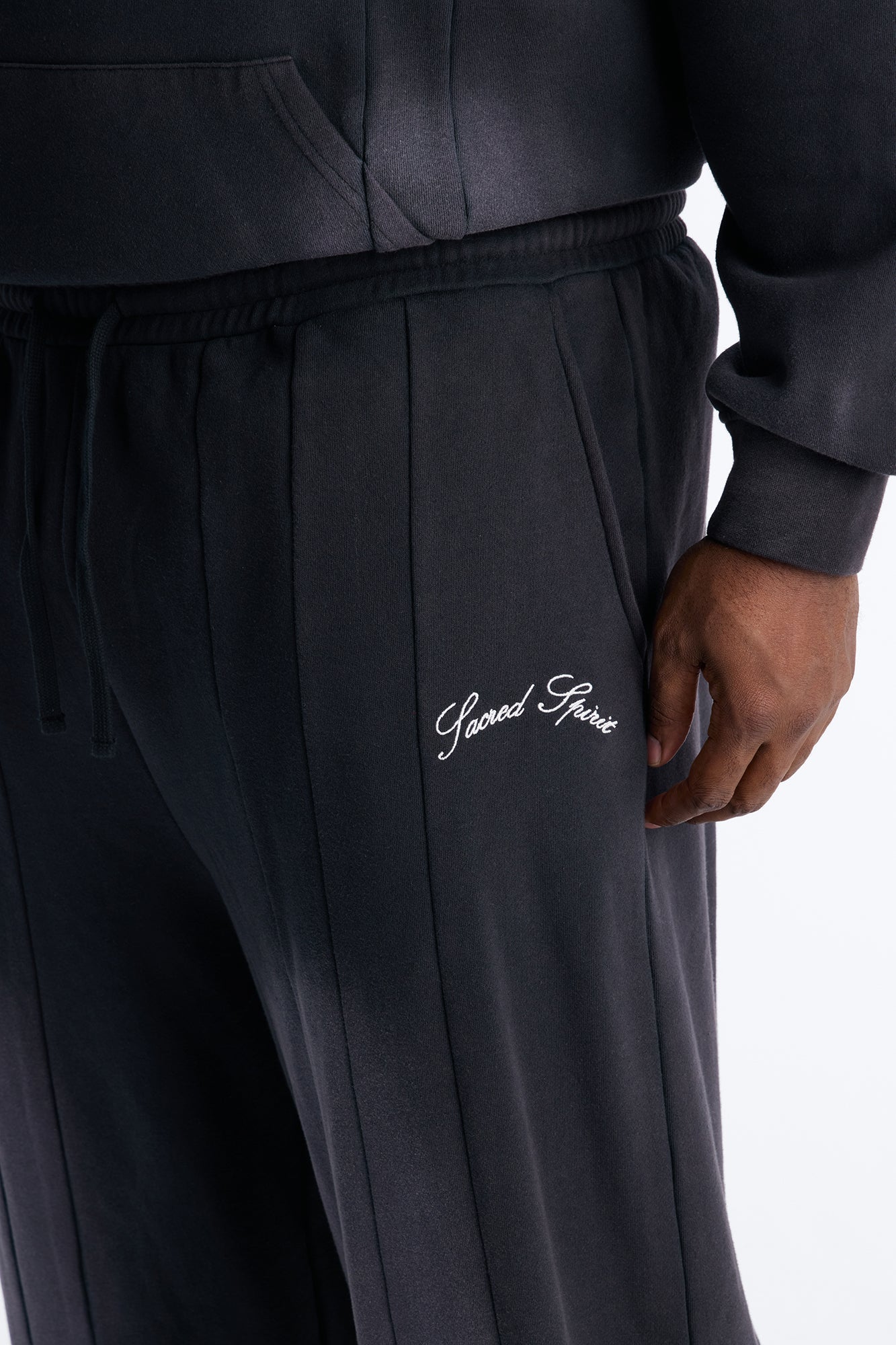 Sacred Spirit Washed Sweatpants - Black Wash Fashion Nova