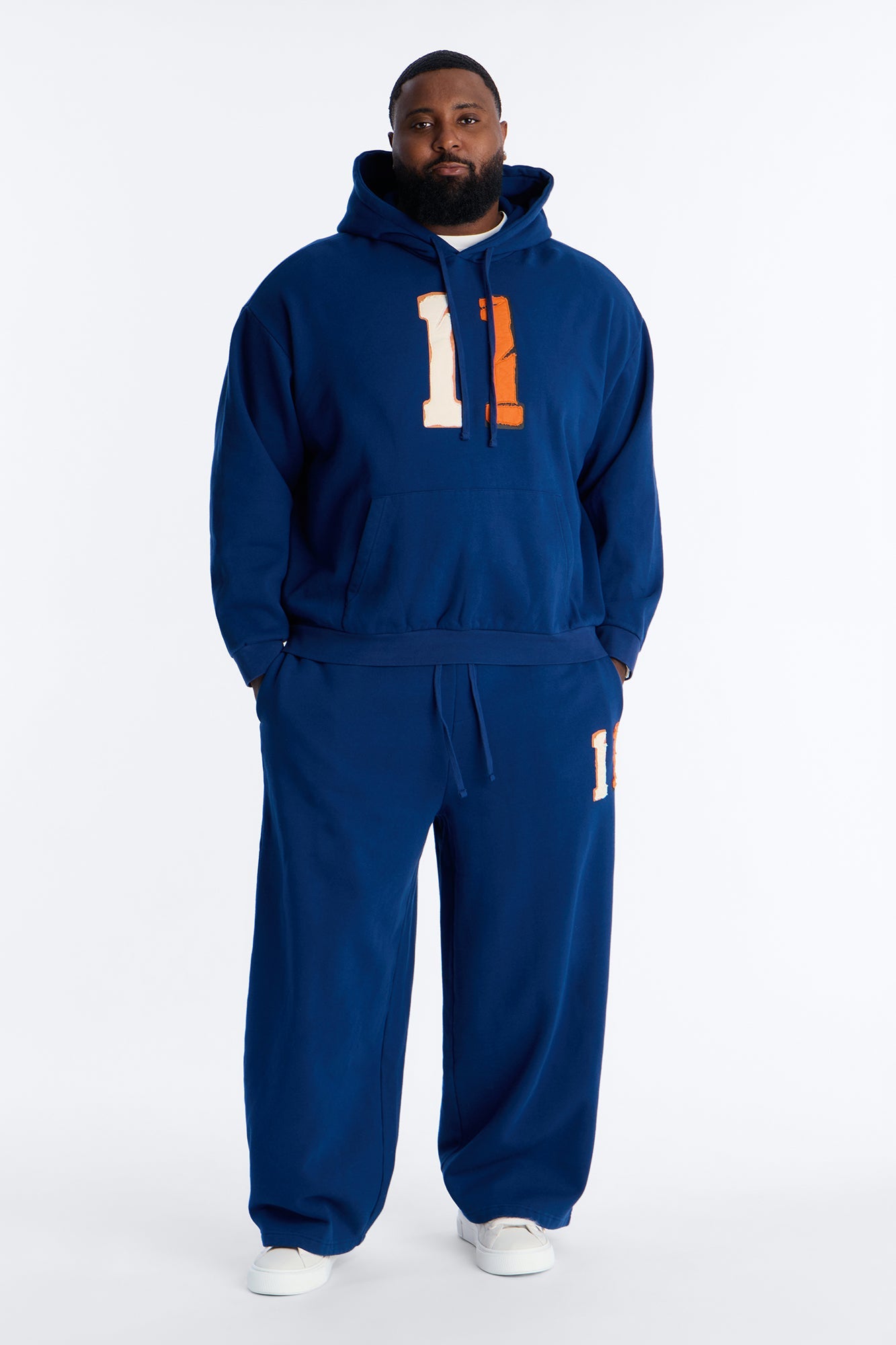 Broadway Patch Hoodie - Navy Fashion Nova