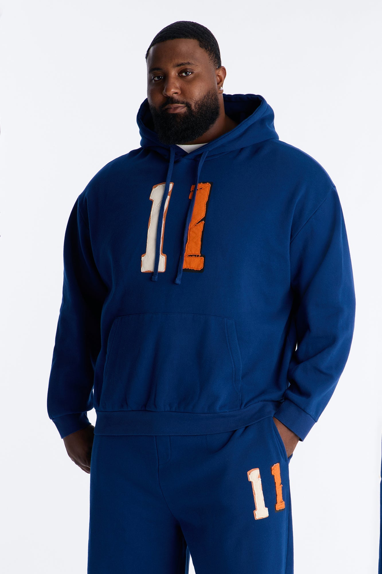 Broadway Patch Hoodie - Navy Fashion Nova