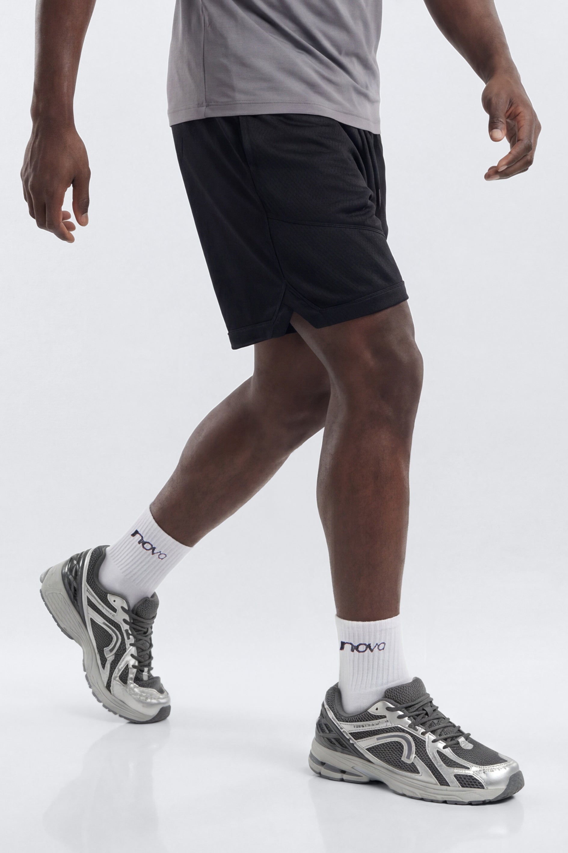 Athletic Mesh 7″ Basketball Shorts - Black Fashion Nova