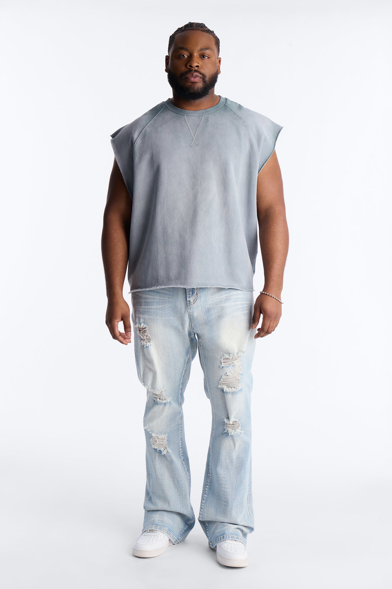 Stacked Skinny Flare Ripped Legacy Jeans - Light Wash Fashion Nova