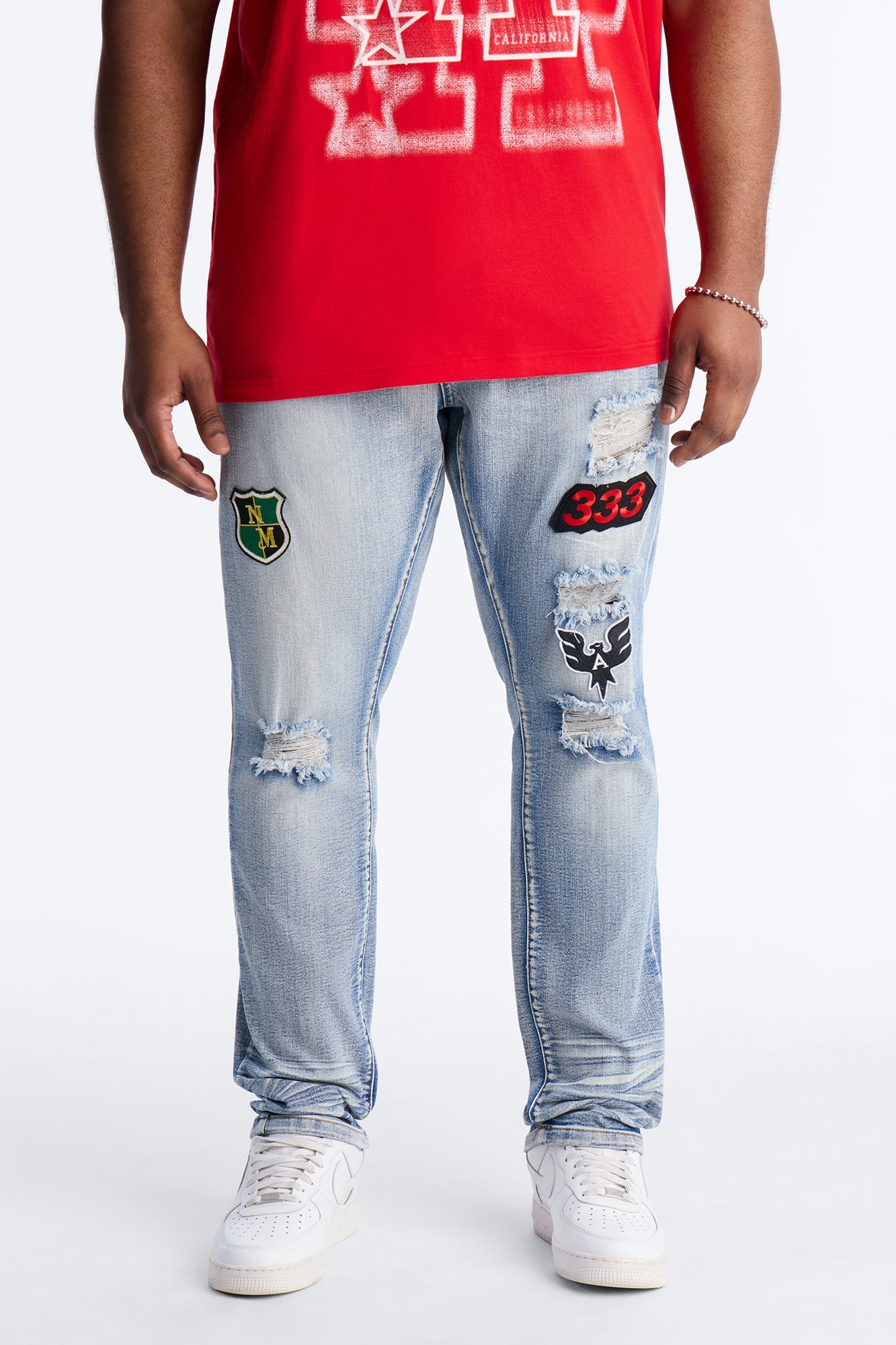 Stacked Skinny Urban Mend Jeans - Light Wash Fashion Nova
