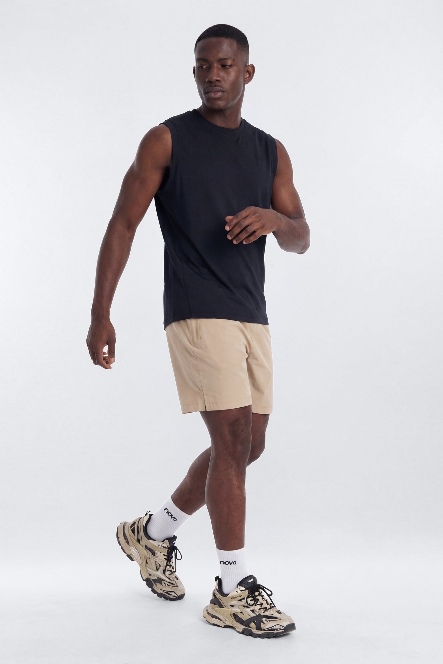ActiveNylon™ 7″ Pocket Shorts - Taupe Fashion Nova