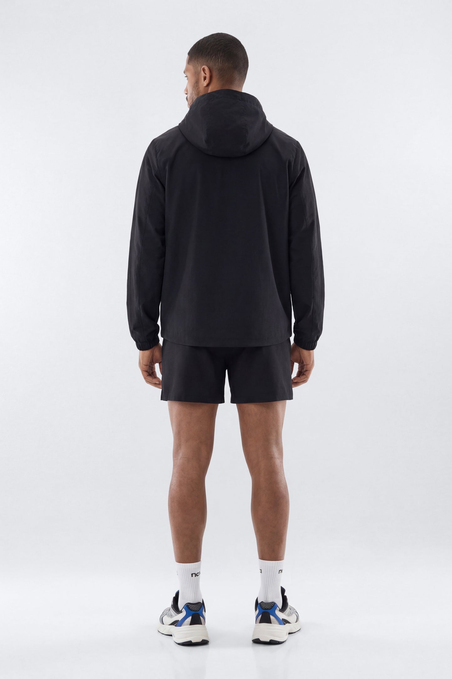 CoreNylon Hooded Full Zip Jacket - Black Fashion Nova