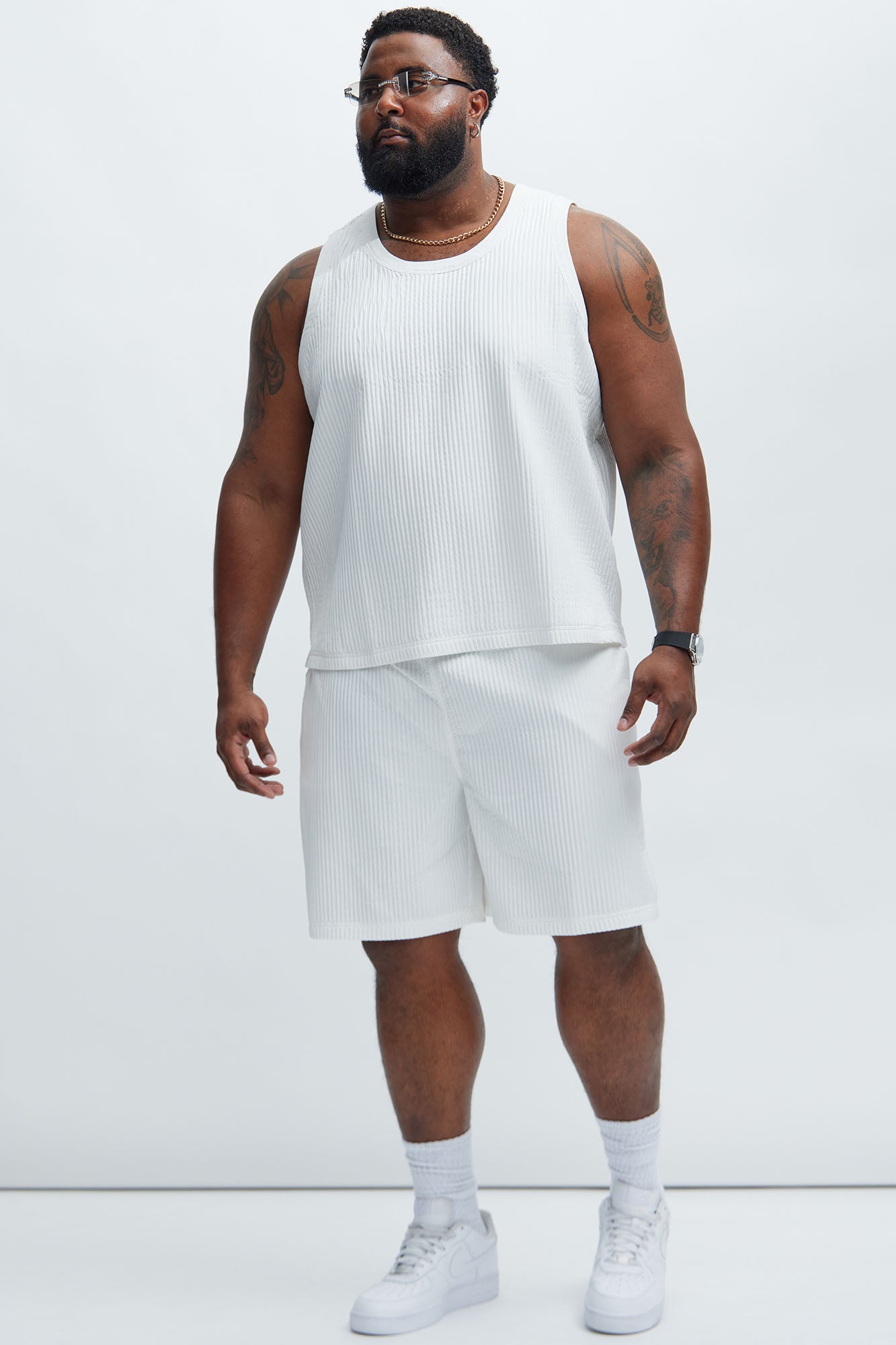 Santiago Relaxed Shorts - White Fashion Nova