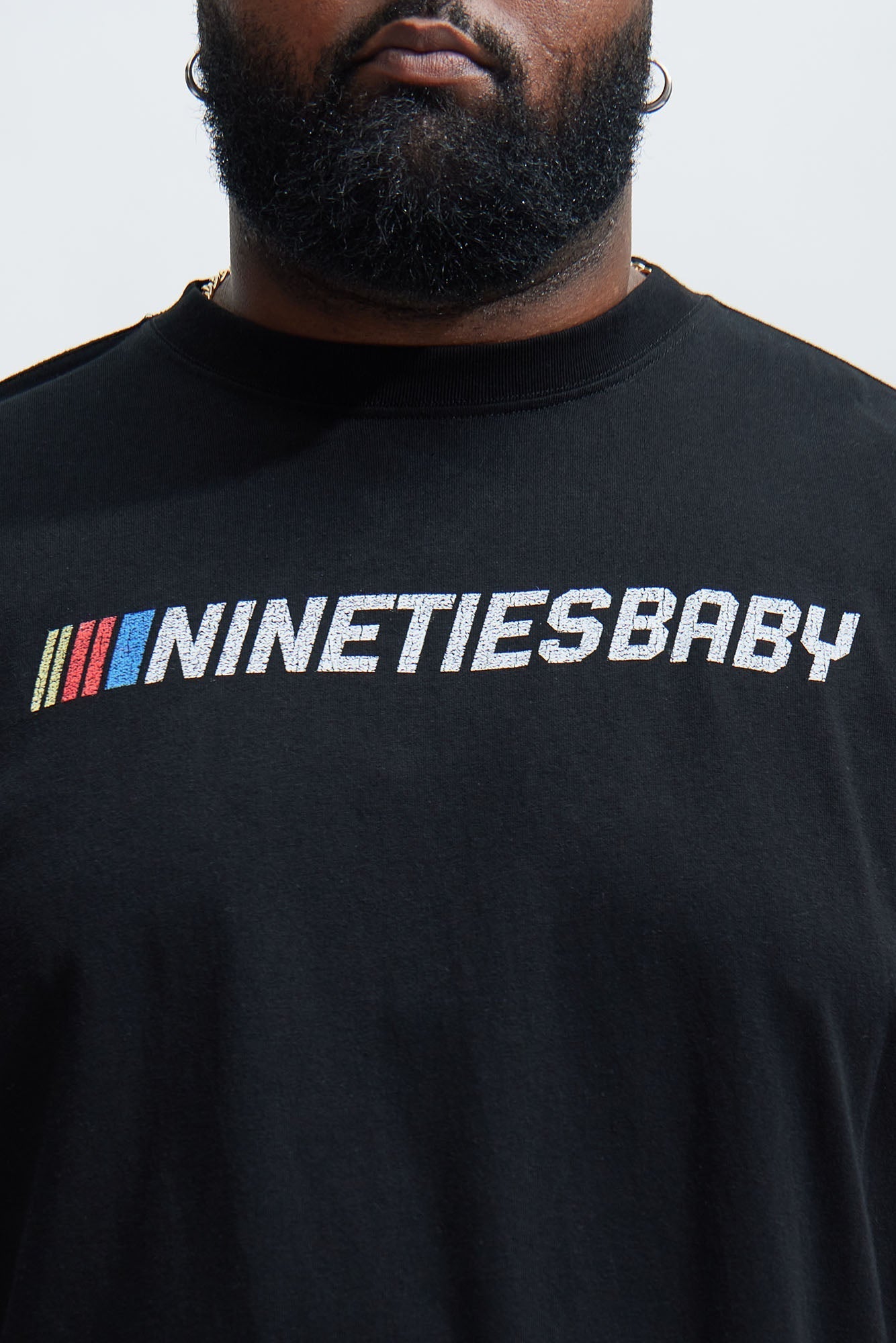 90's Till Infinity Oversized Short Sleeve Tee - Black Fashion Nova