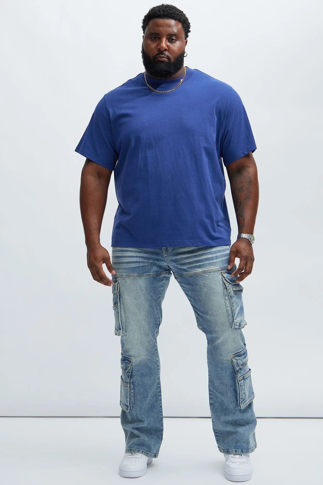 Oversized Heavyweight Tee 240GSM - Navy Fashion Nova