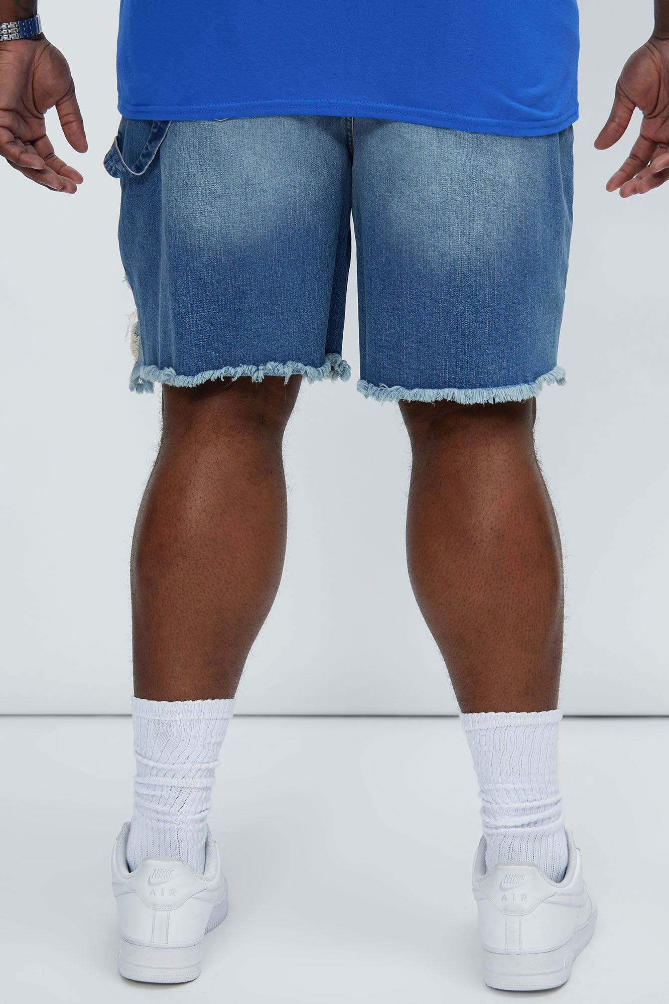 Braddy Carpenter Relaxed Shorts - Medium Wash Fashion Nova