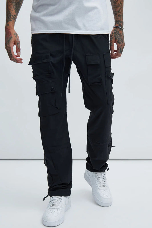 Versatile Slim Cargo Pants - Black Fashion Nova
