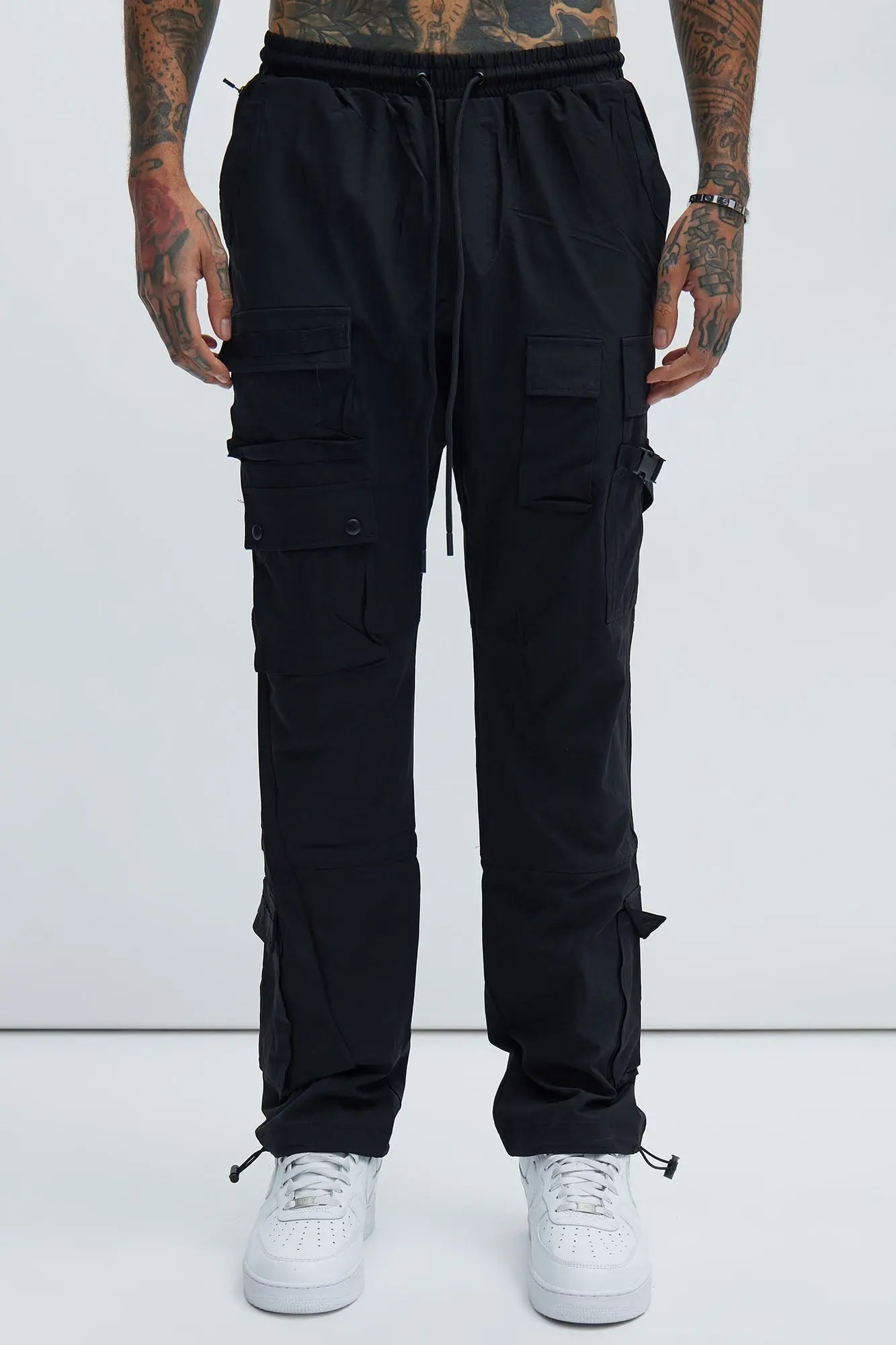 Versatile Slim Cargo Pants - Black Fashion Nova