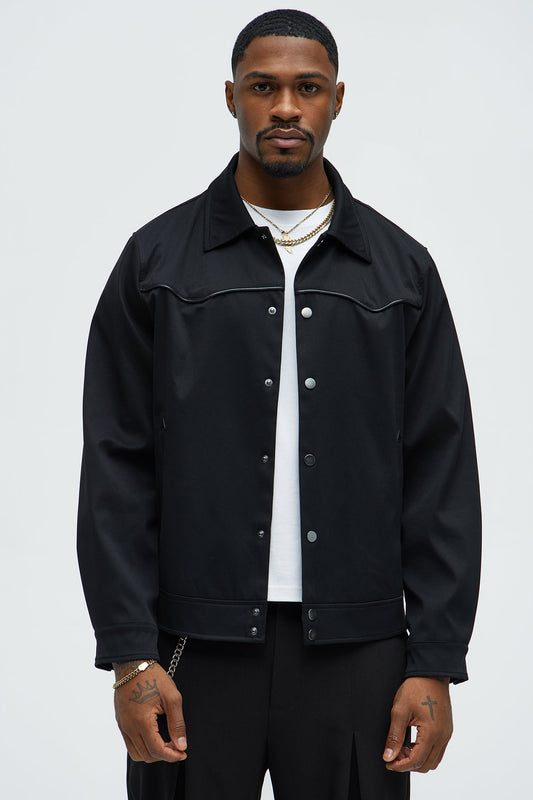 Glenville Western Jacket - Black Fashion Nova