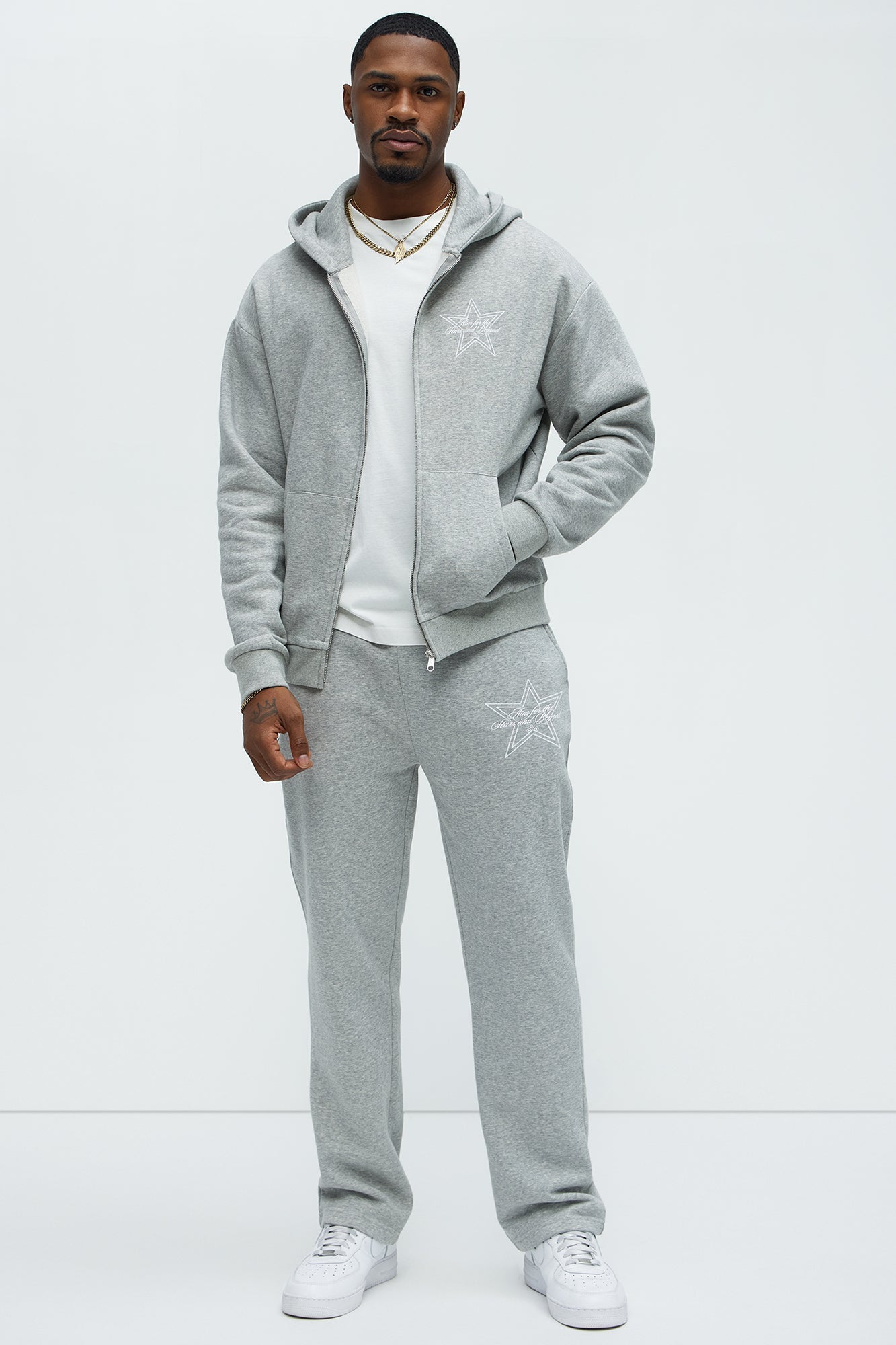 Aim For The Stars Sweatpants - Grey Fashion Nova