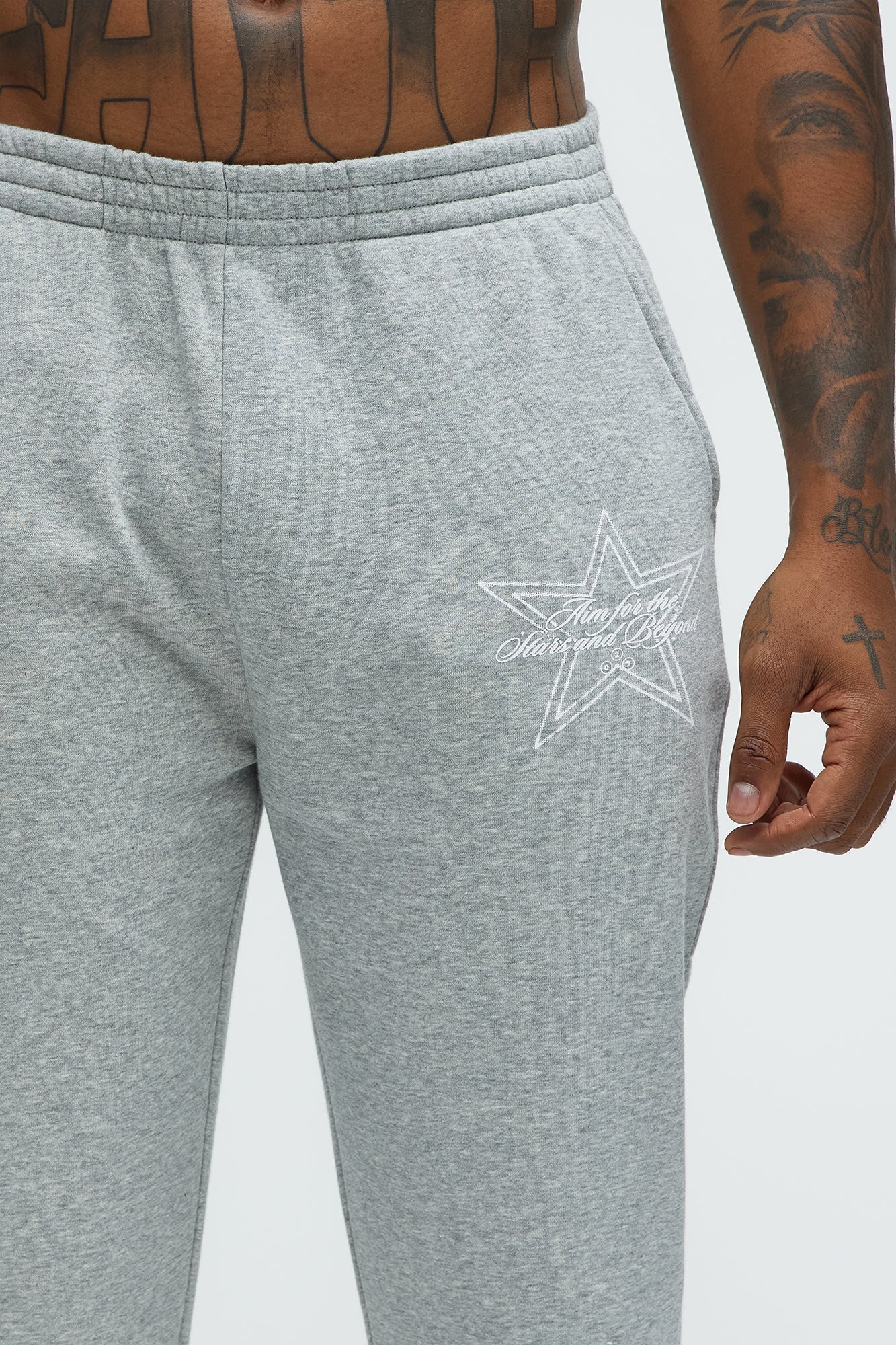 Aim For The Stars Sweatpants - Grey Fashion Nova
