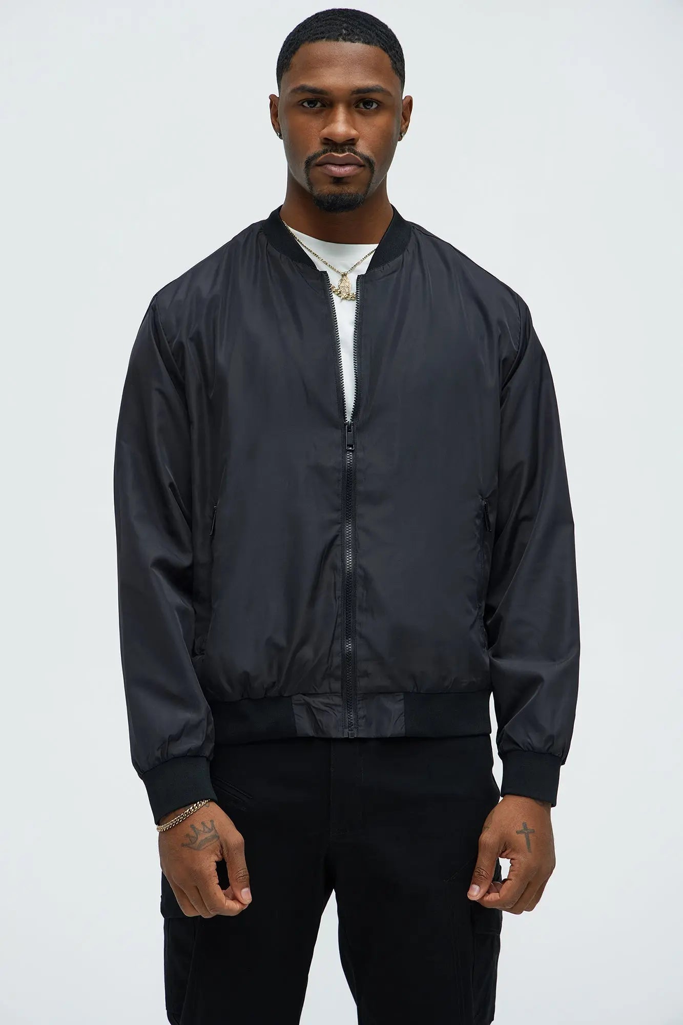 Eddie Bomber Jacket - Black Fashion Nova