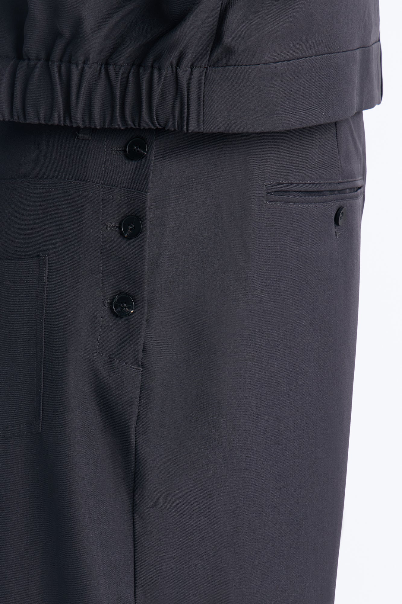 Baggy Inverted Details Trouser - Grey Fashion Nova
