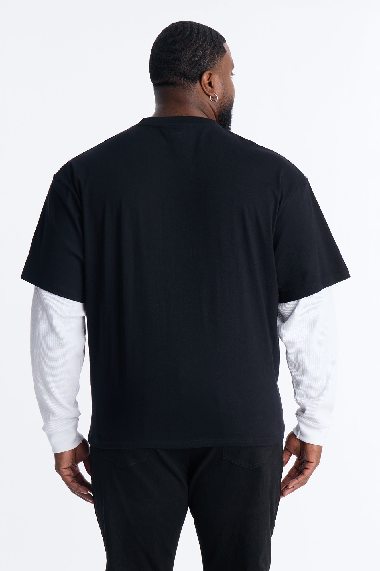 Twofer Kingdom Of Heaven Long Sleeve Tee - Black Fashion Nova