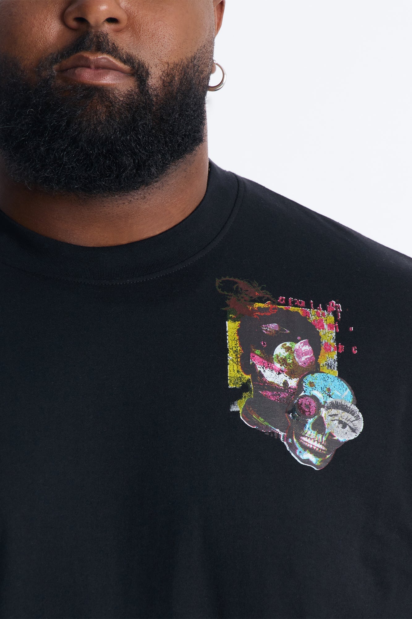 Too Real Embroidery Short Sleeve Tee - Black Fashion Nova