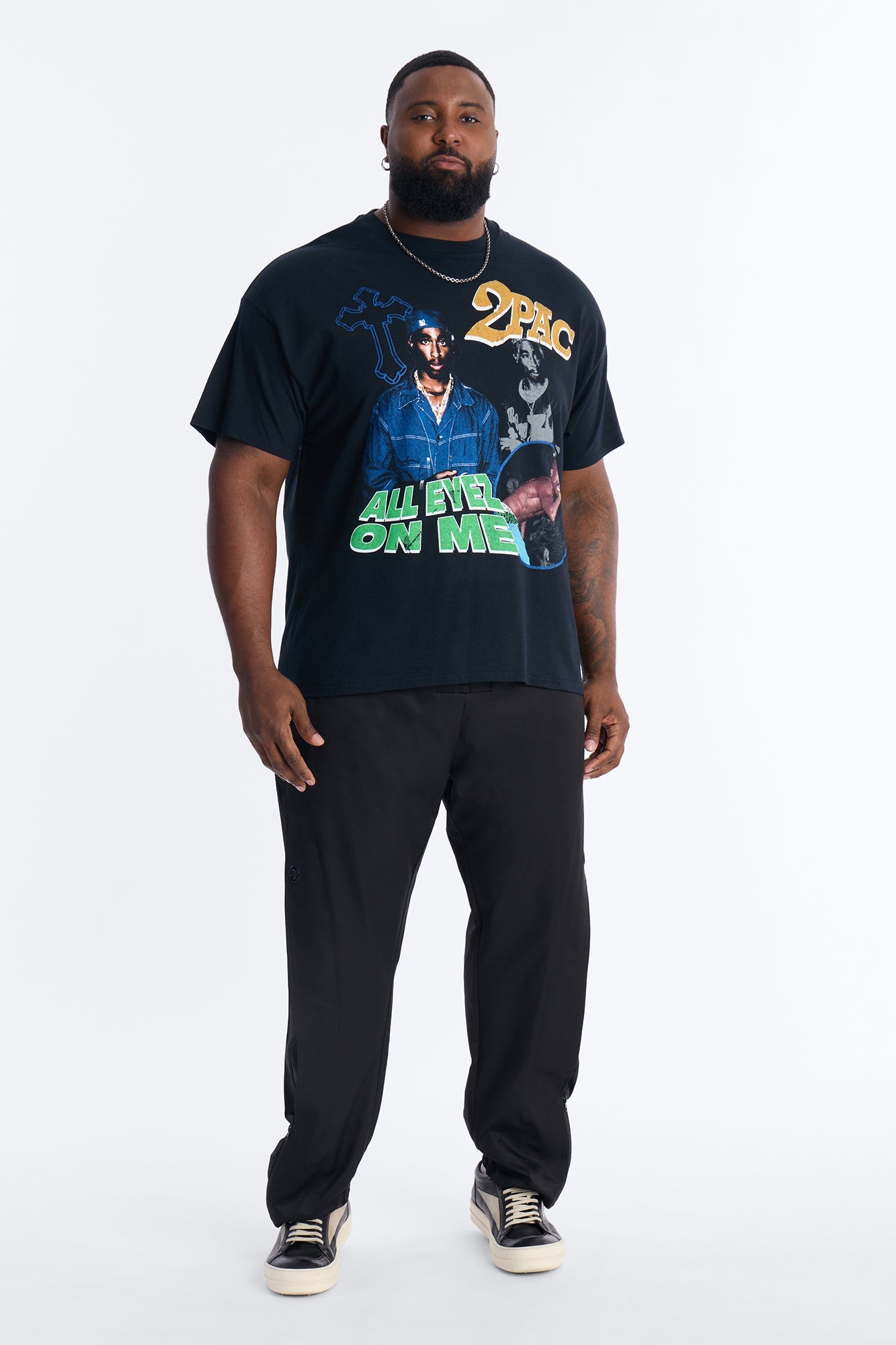 All Eyez On Me 2Pac Graphic Short Sleeve Tee - Black Fashion Nova
