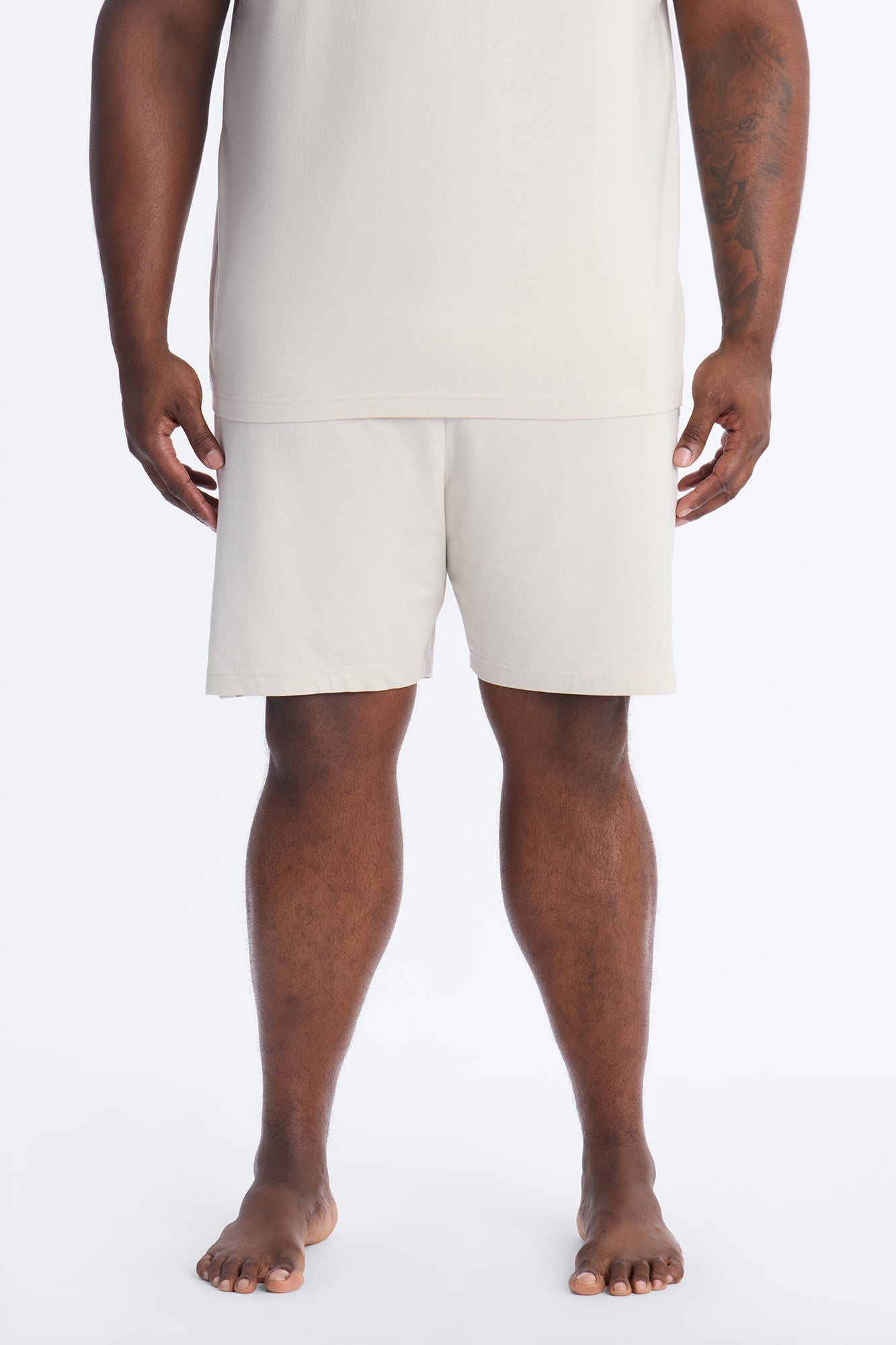 Essential Modal Lounge Shorts - Stone Fashion Nova