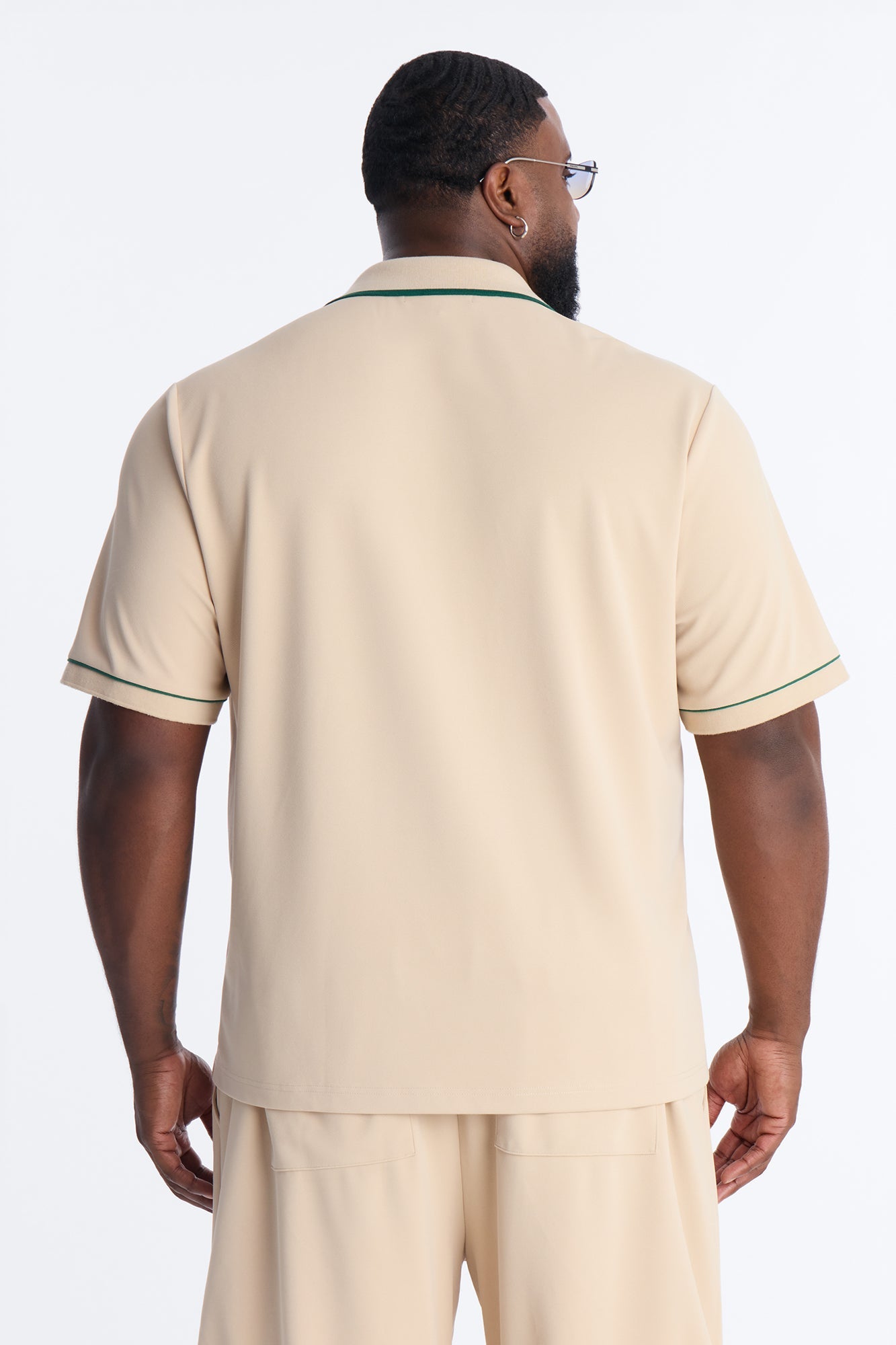Noir Cuban Collar Shirt - Cream Fashion Nova