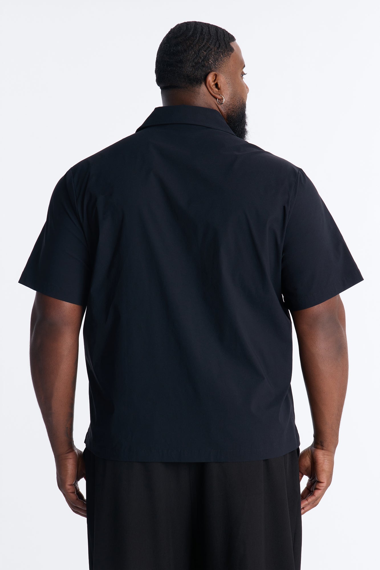 Montez Cuban Collar Button Up Shirt - Black Fashion Nova