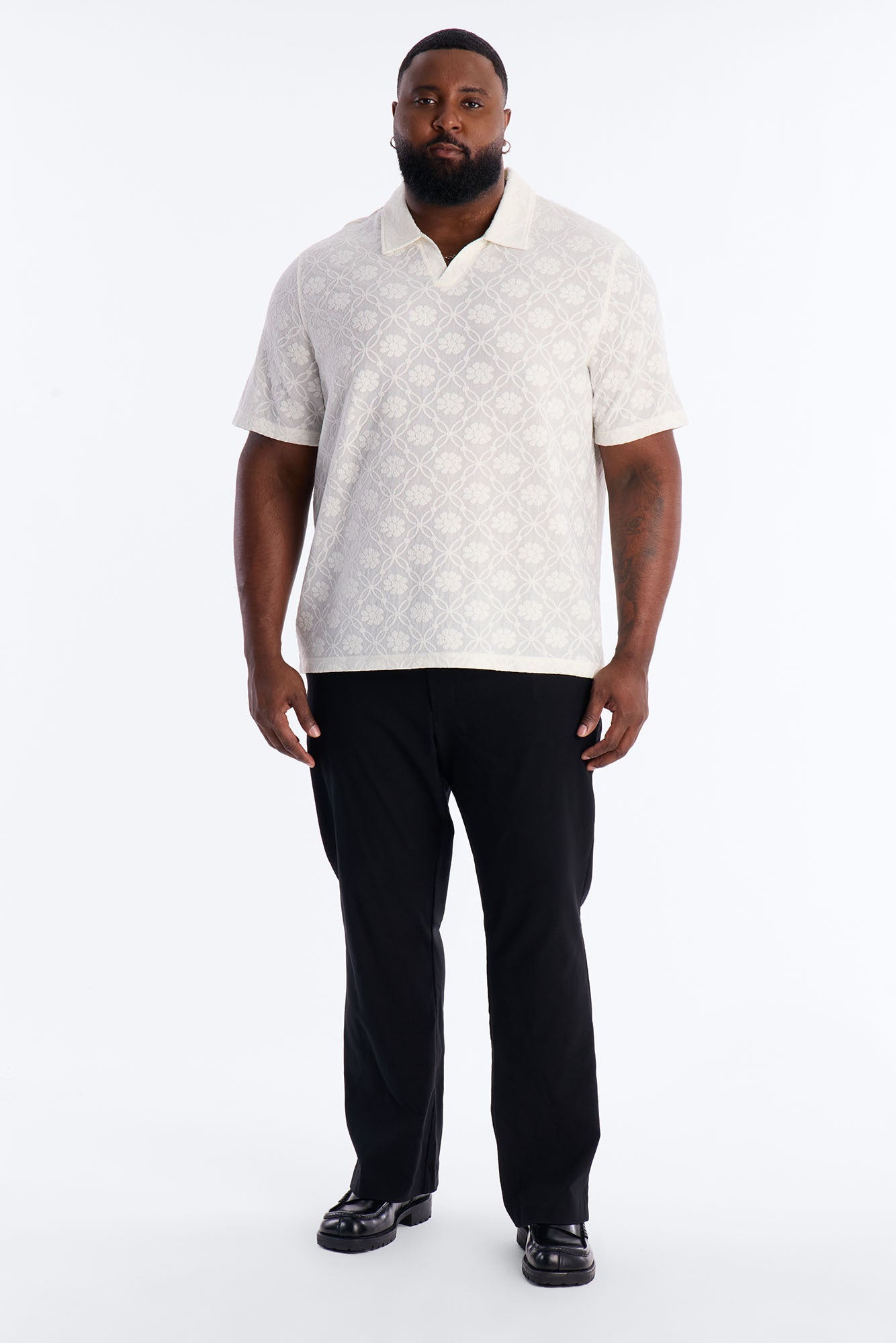 Festival Era Johnny Collar Shirt - Off White Fashion Nova