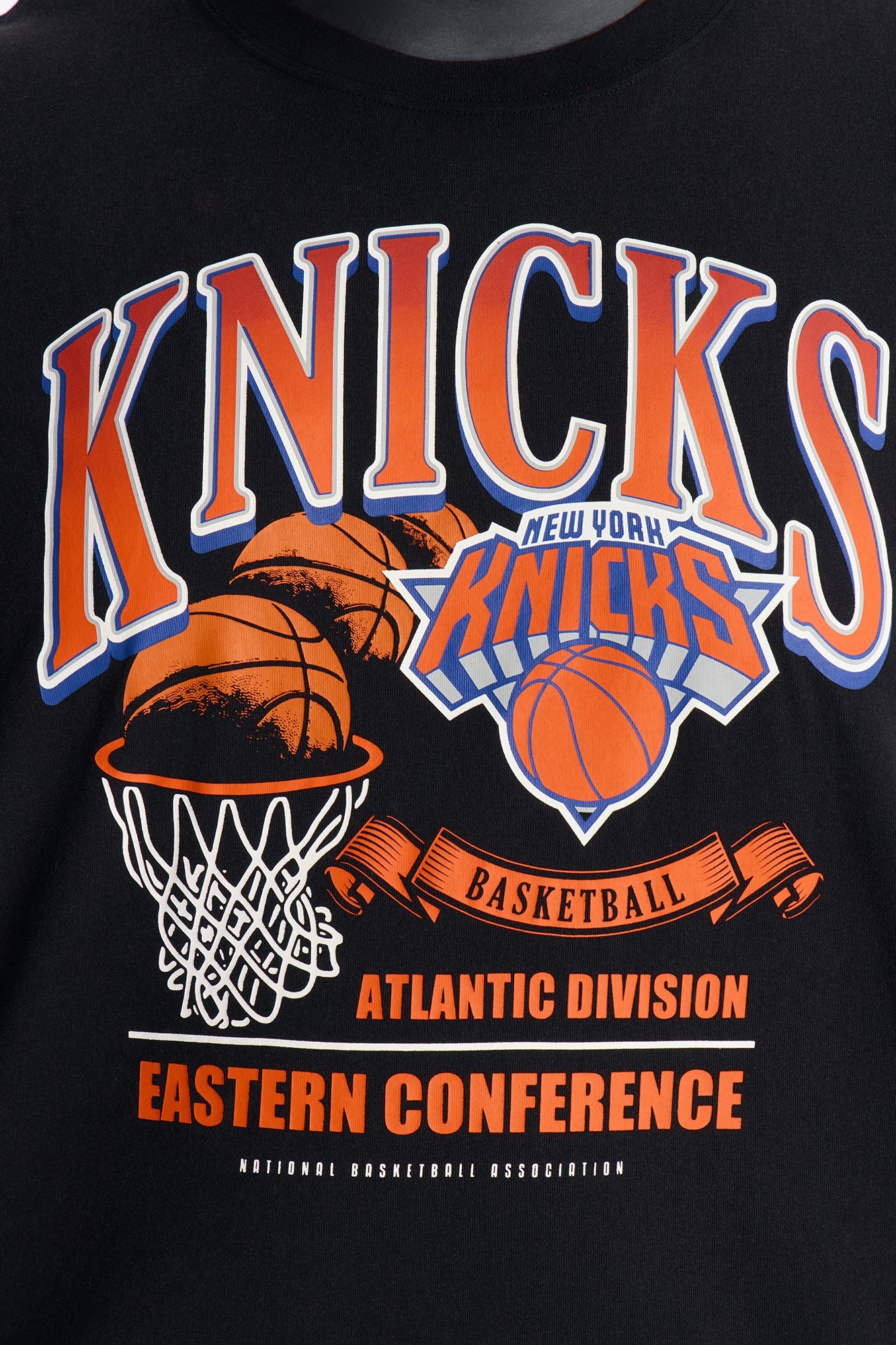 Knicks For The City Short Sleeve Tee - Black Wash Fashion Nova