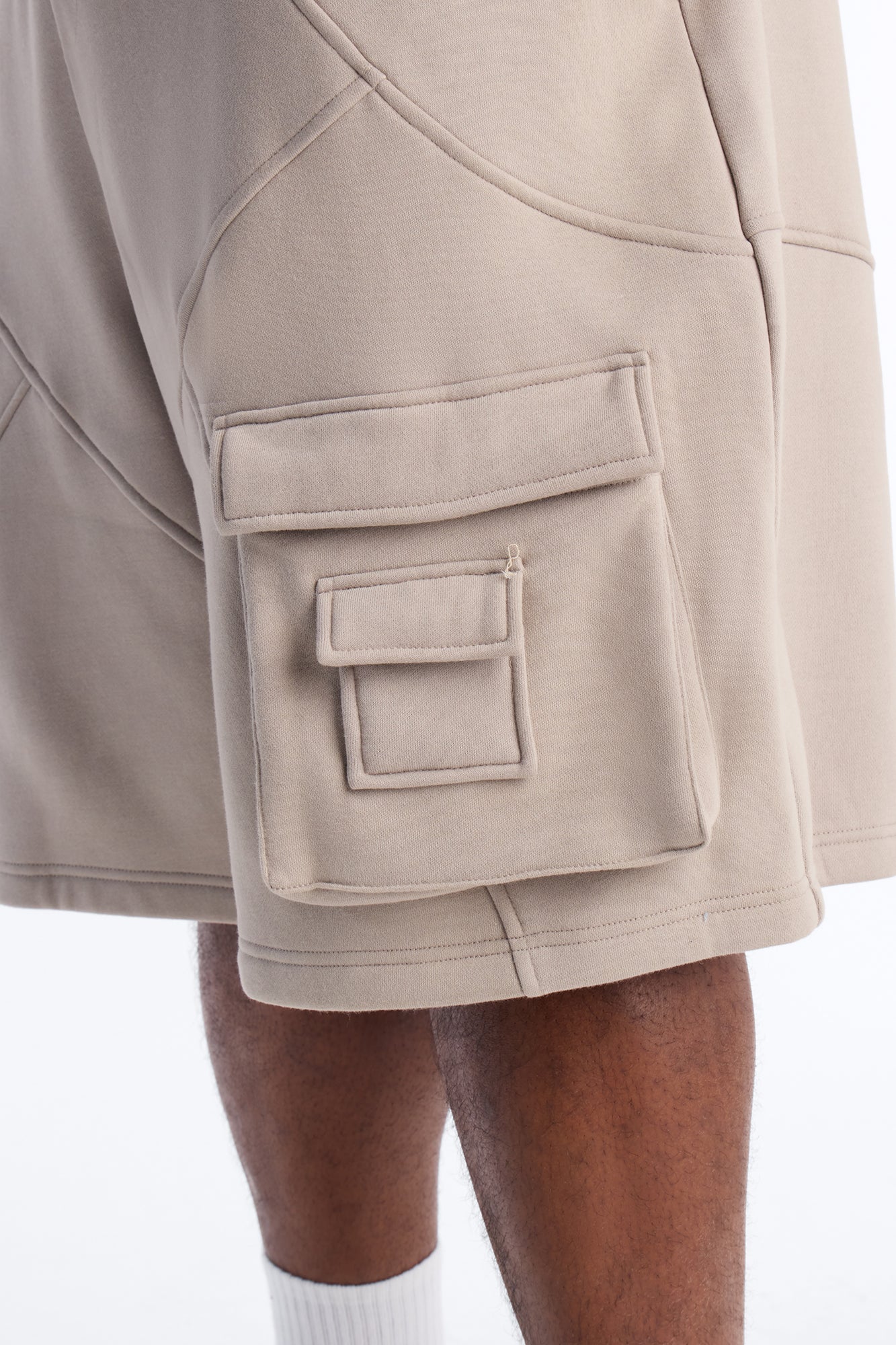 Baggy Chaos Cargo Sweatshort - Grey Fashion Nova