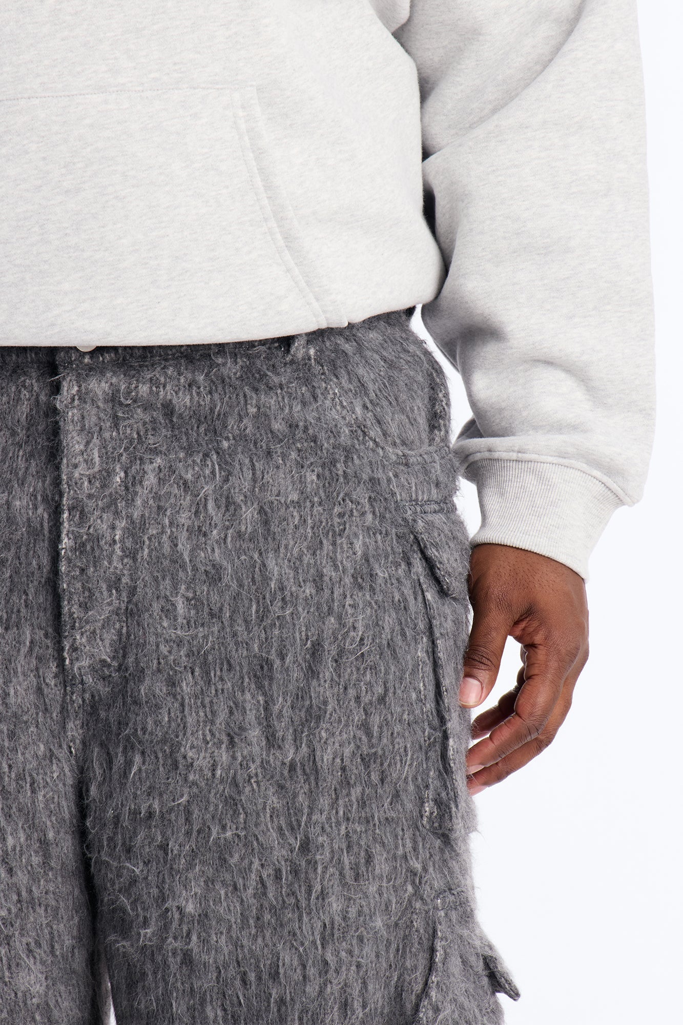 Baggy Warm Breeze Textured Short - Grey Fashion Nova