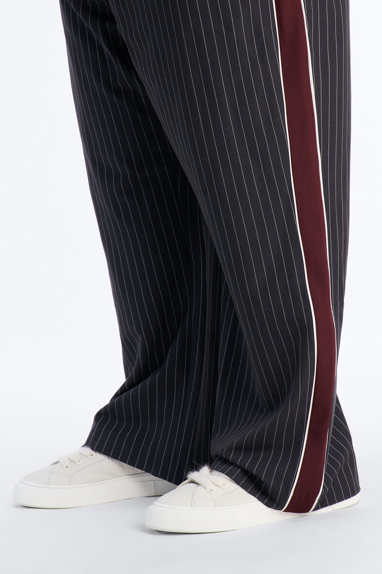 Baggy Elevated Side Stripe Trouser - Black Fashion Nova