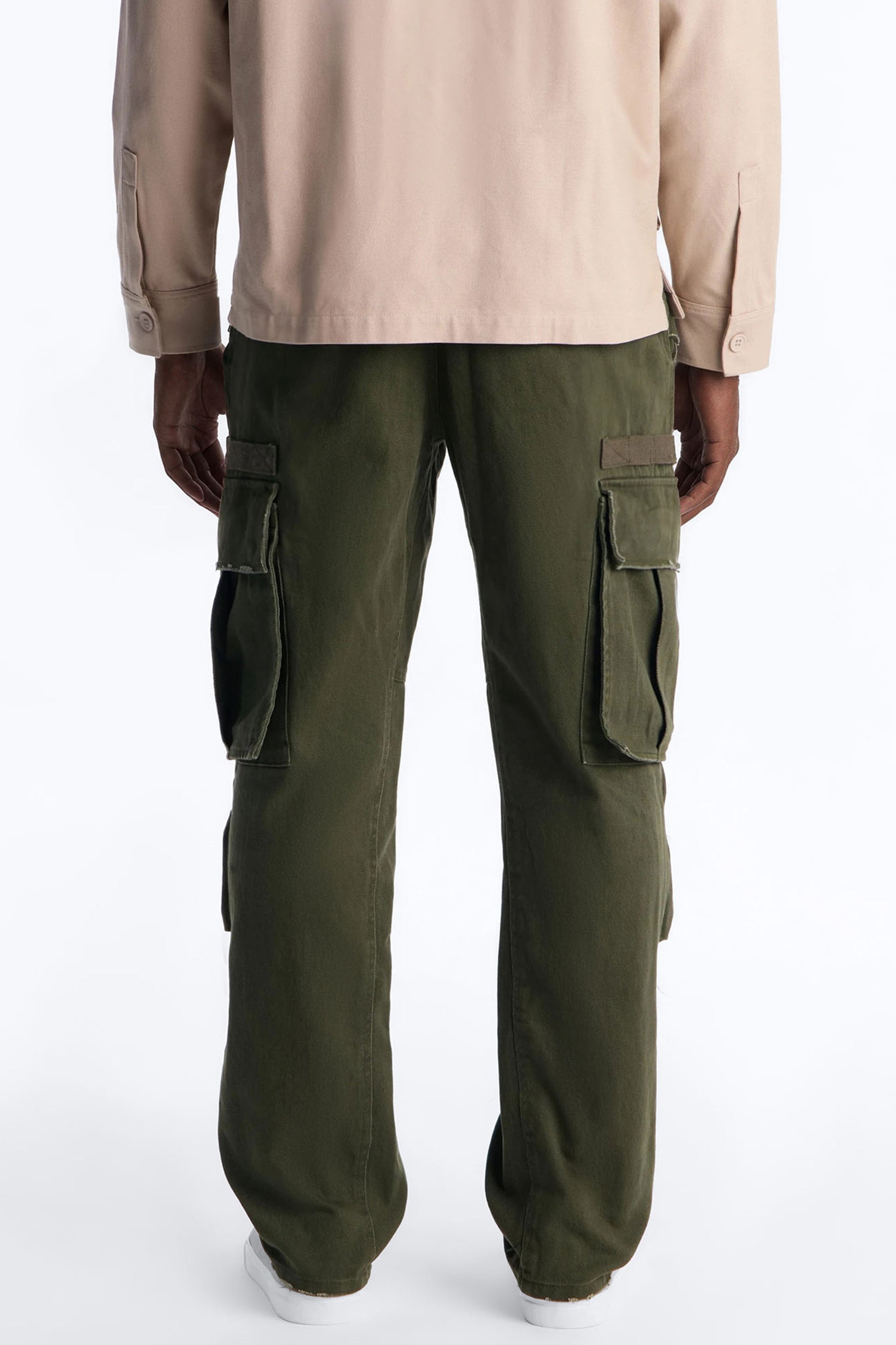 Straight Carter Point Utility Pant - Olive Fashion Nova