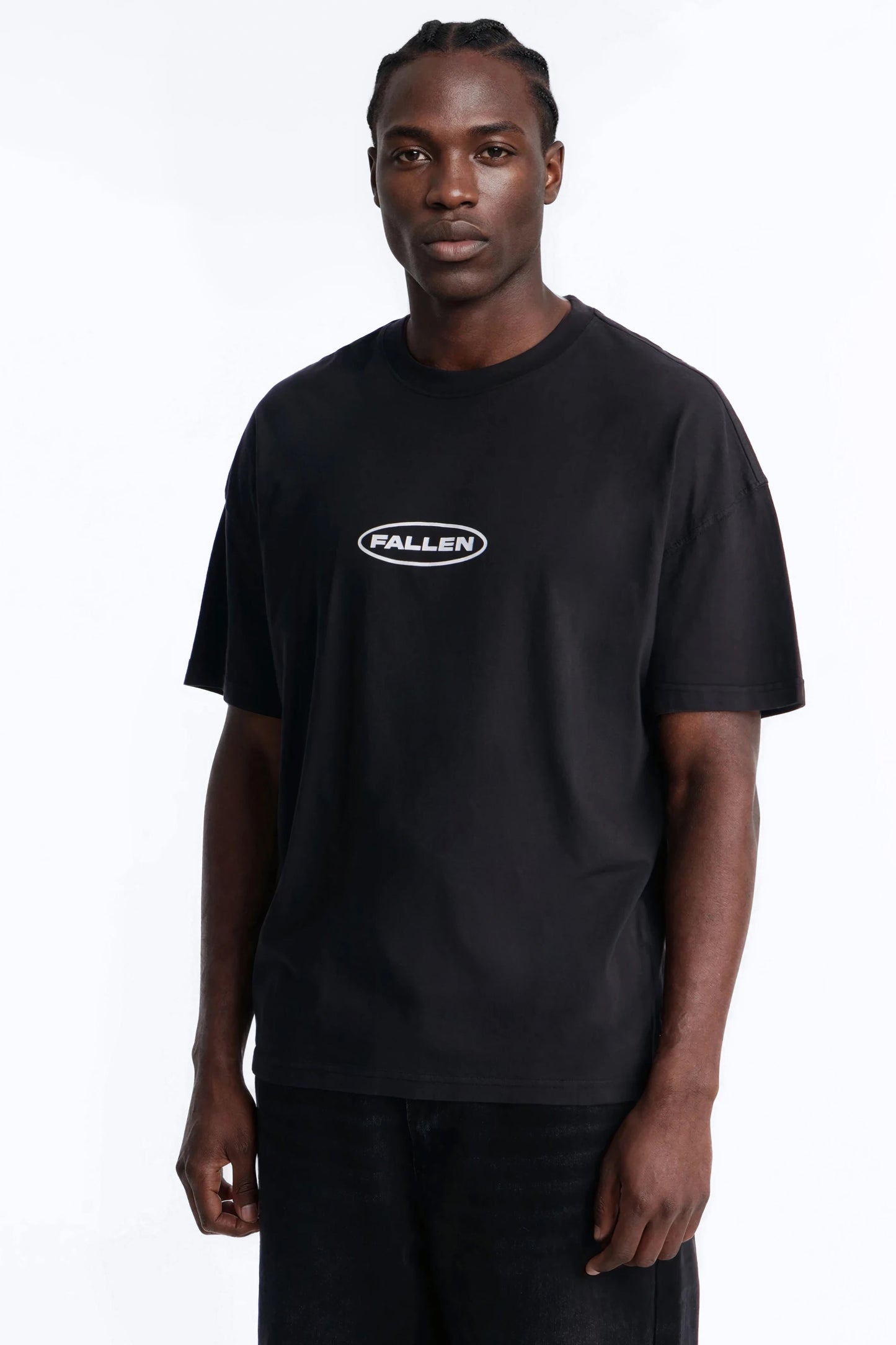 Fallen But Not Lost Oversized Short Sleeve Tee - Black Wash Fashion Nova