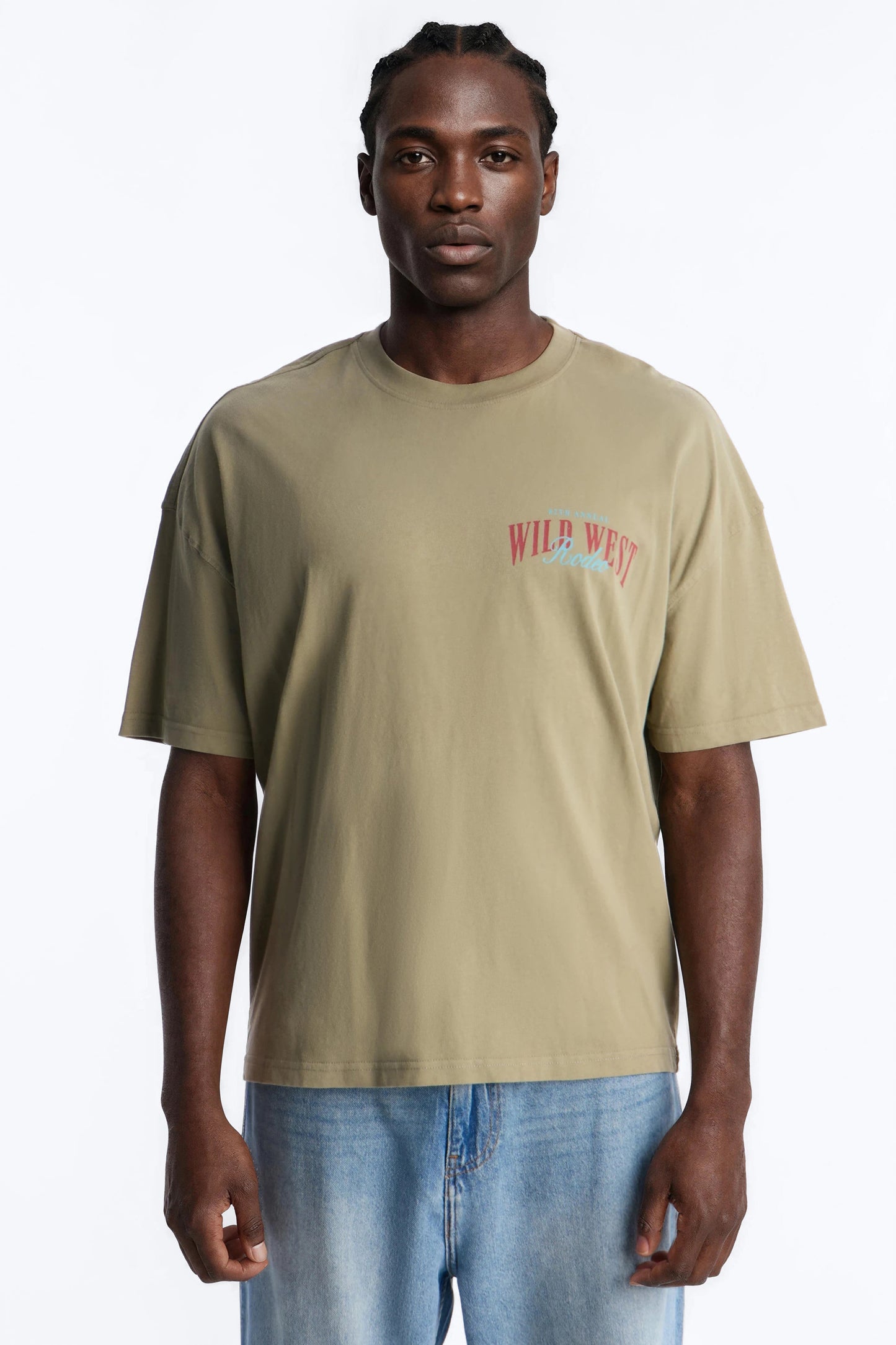 Wild West Rodeo Oversized Short Sleeve Tee - Olive Fashion Nova