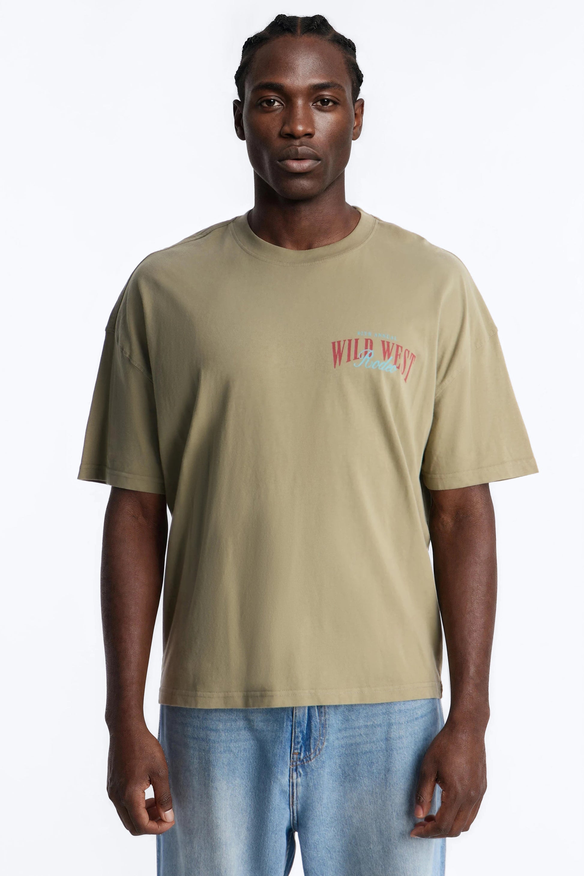 Wild West Rodeo Oversized Short Sleeve Tee - Olive Fashion Nova