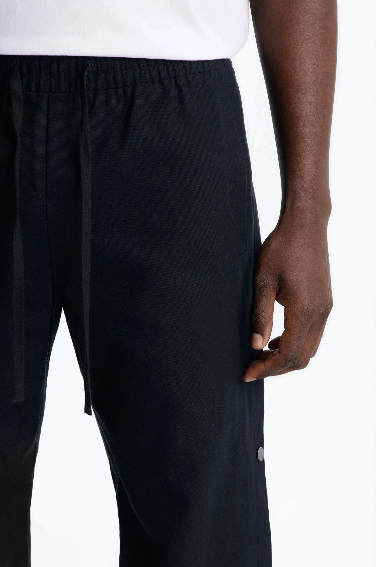 Straight Print Hint Studded Pant - Black Fashion Nova