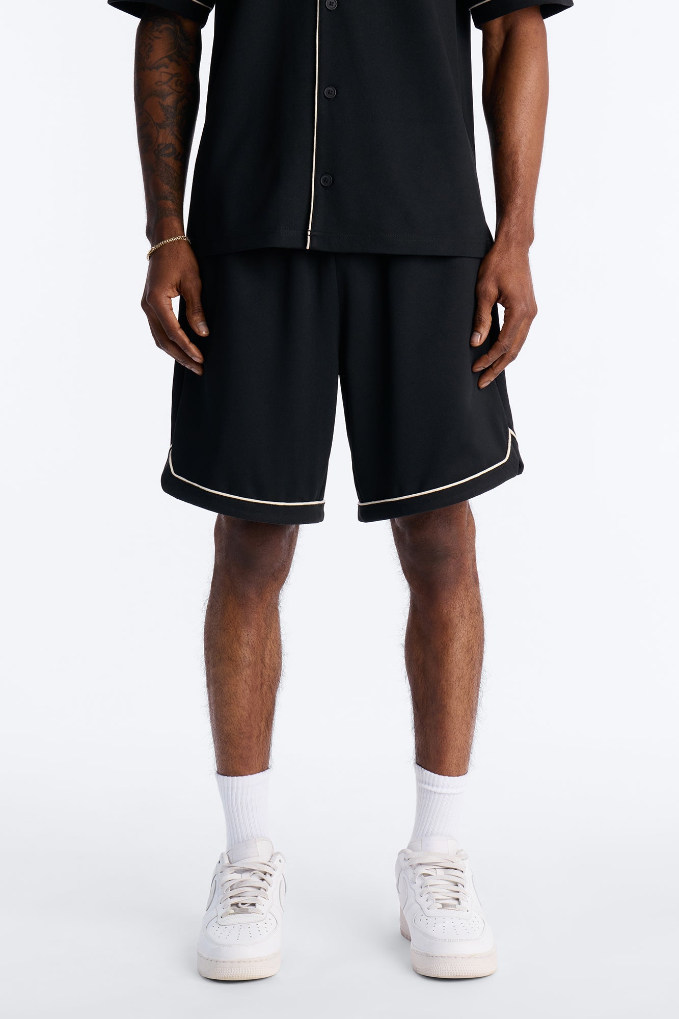 Relaxed Noir Shorts - Black Fashion Nova