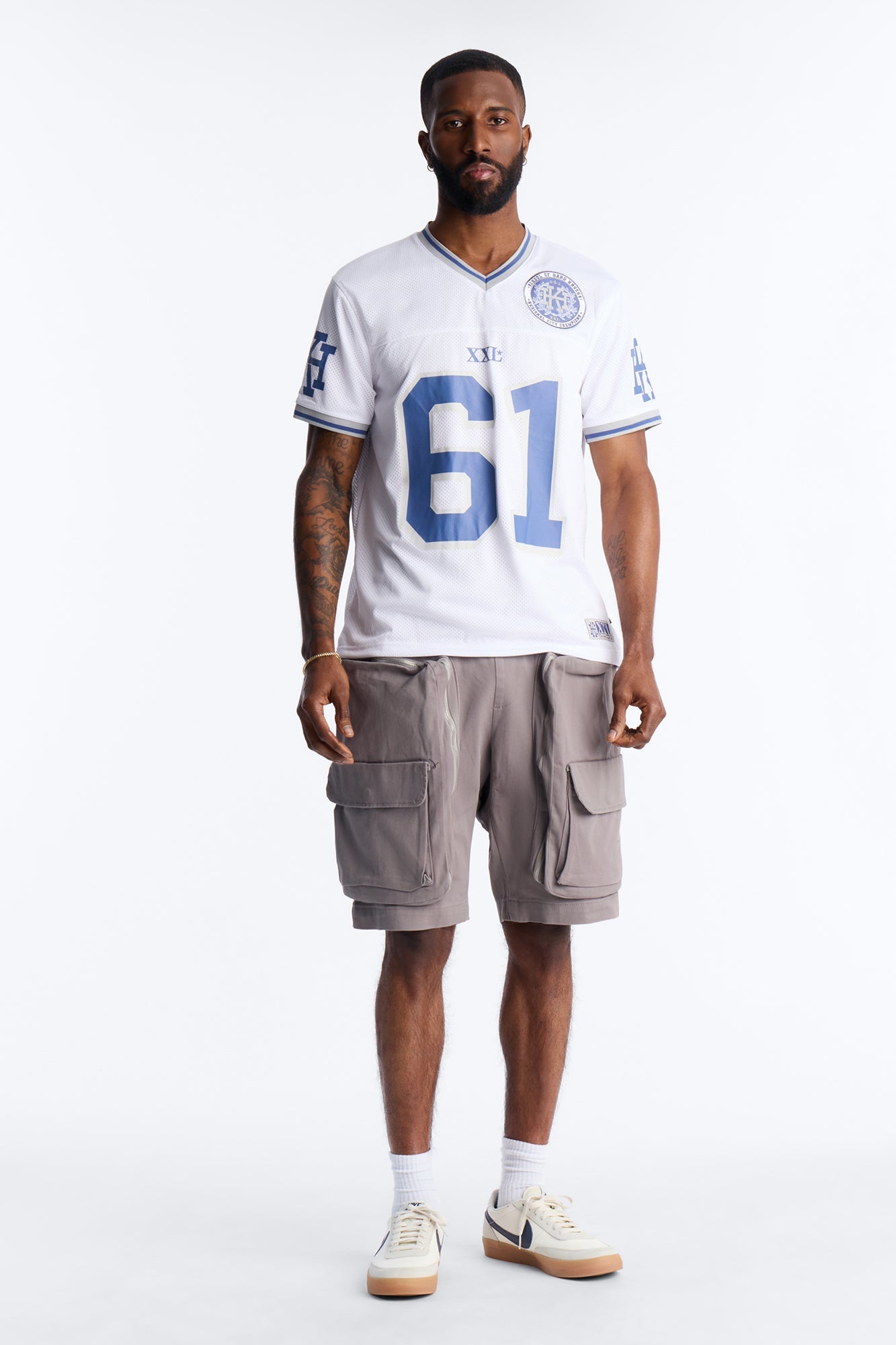 Hard Knocks Mesh Jersey - White Fashion Nova