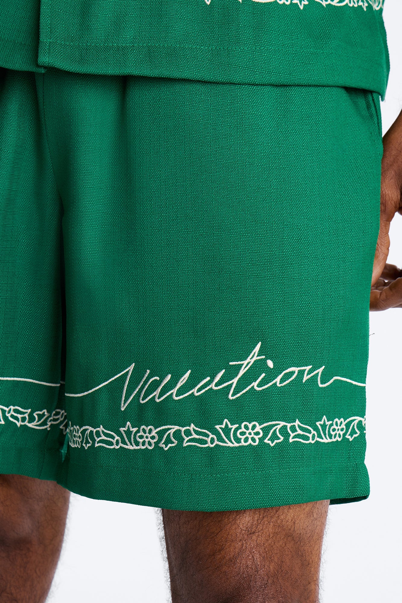 Relaxed Kingston Embroidered Short - Green Fashion Nova