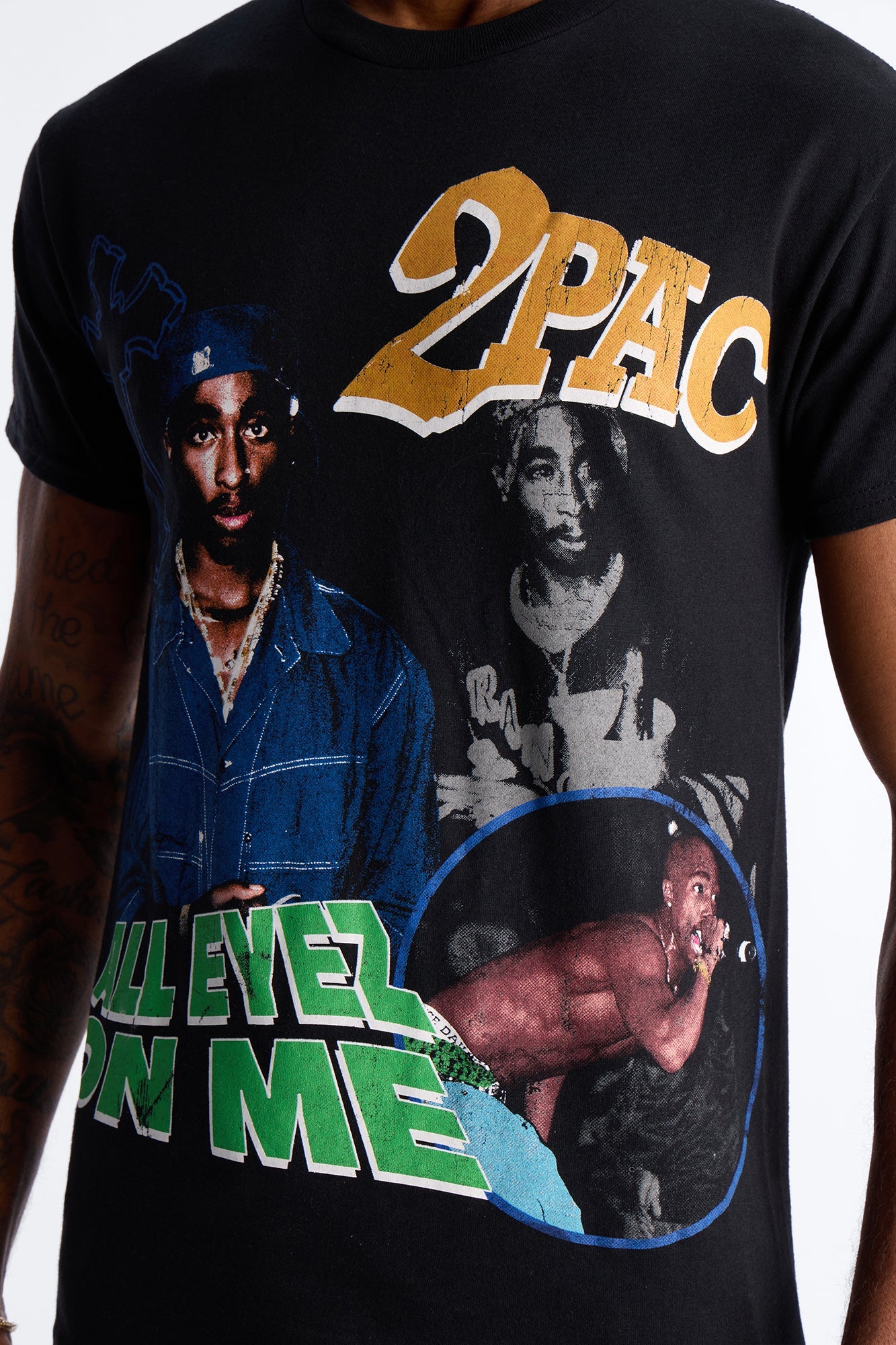 All Eyez On Me 2Pac Graphic Short Sleeve Tee - Black Fashion Nova