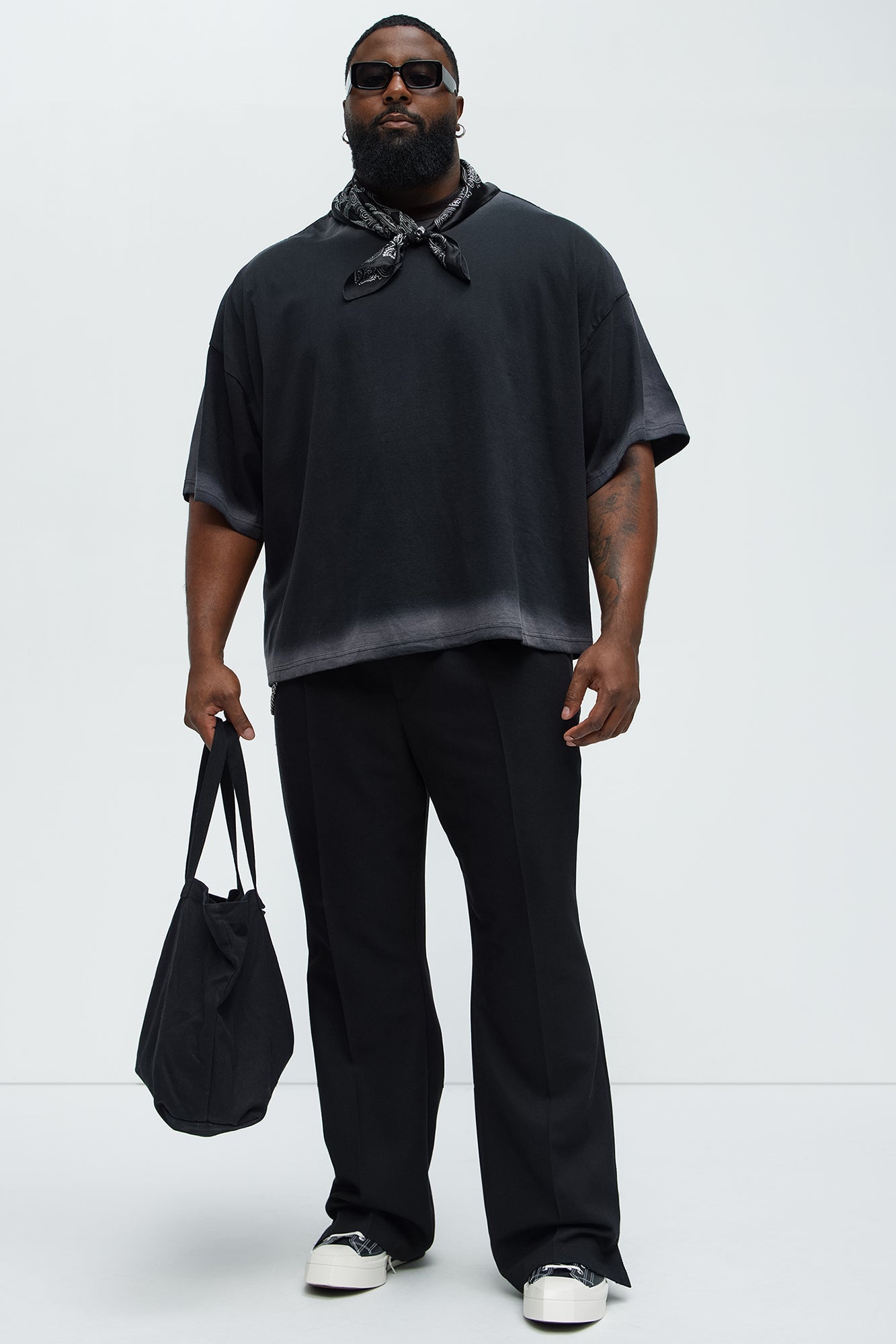Dirty Wash Heavyweight Boxy Tee - Black Fashion Nova