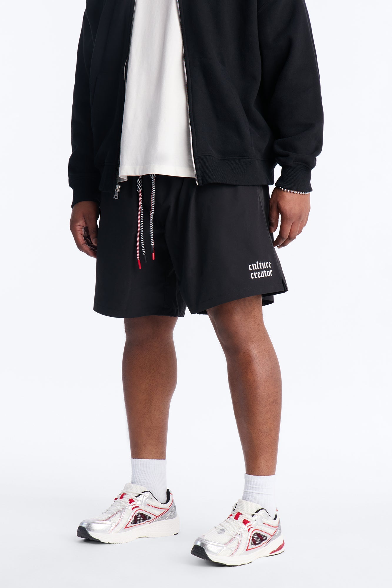 Culture Creator Double Drawstring Short - Black Fashion Nova