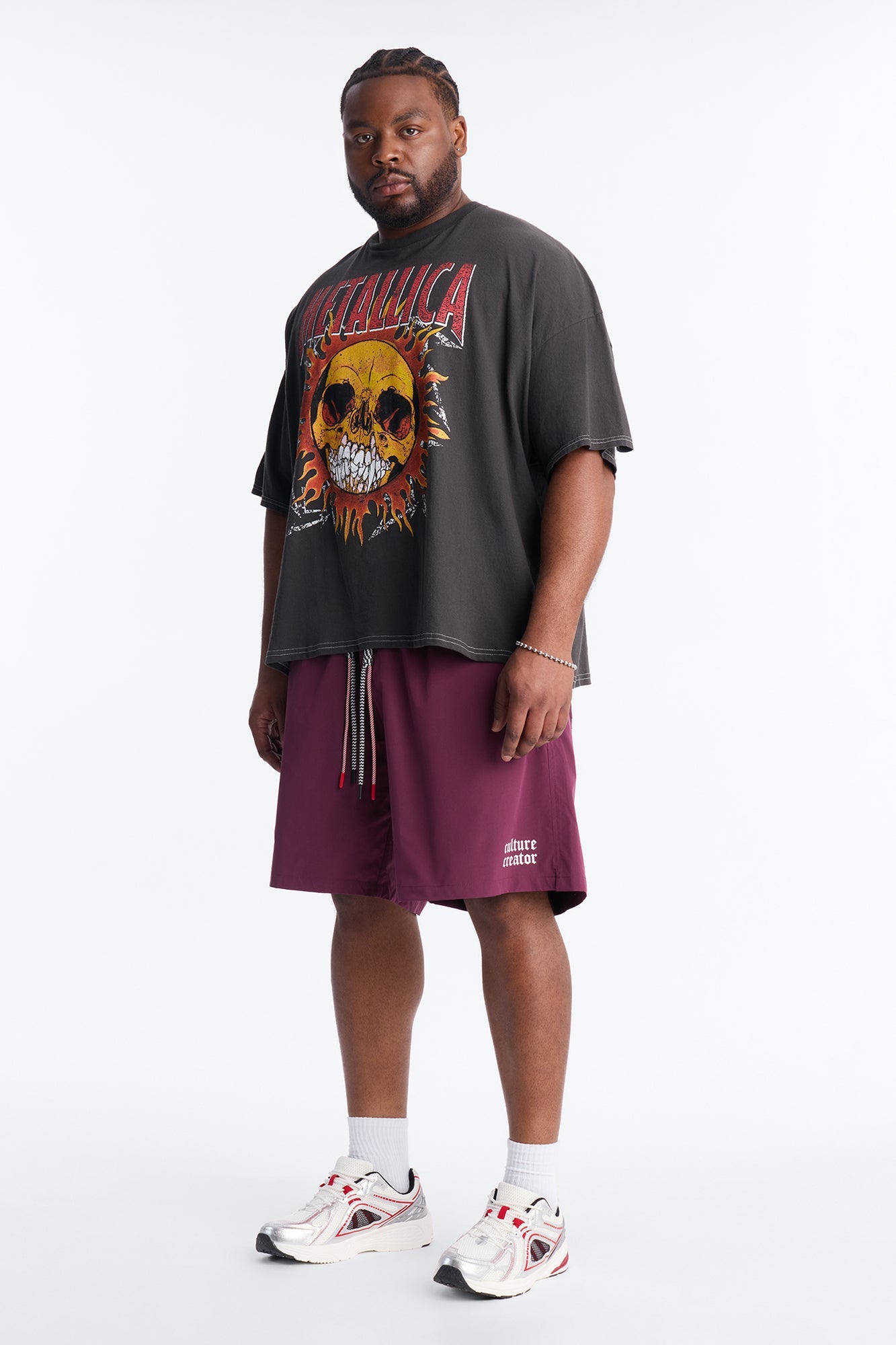 Culture Creator Double Drawstring Short - Purple Fashion Nova