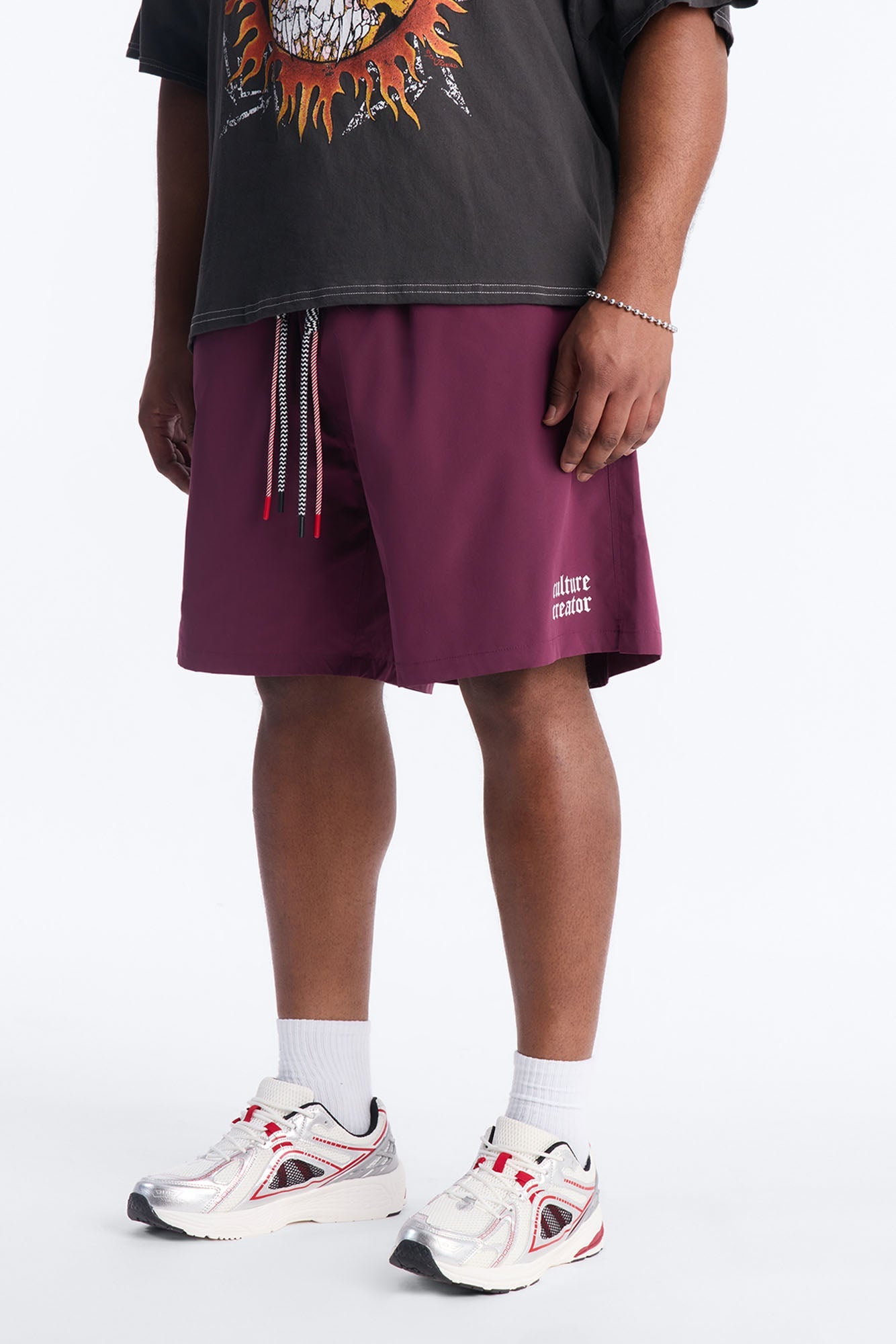 Culture Creator Double Drawstring Short - Purple Fashion Nova