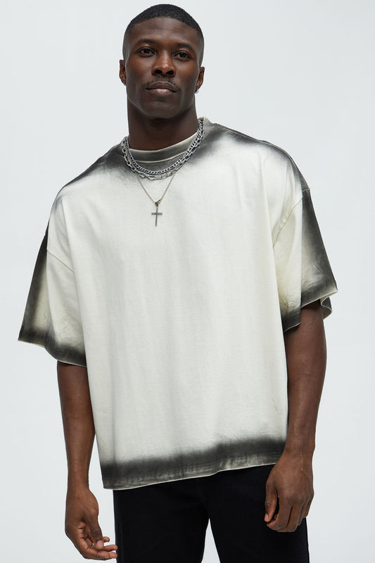 Dirty Wash Heavyweight Boxy Tee - Off White Fashion Nova