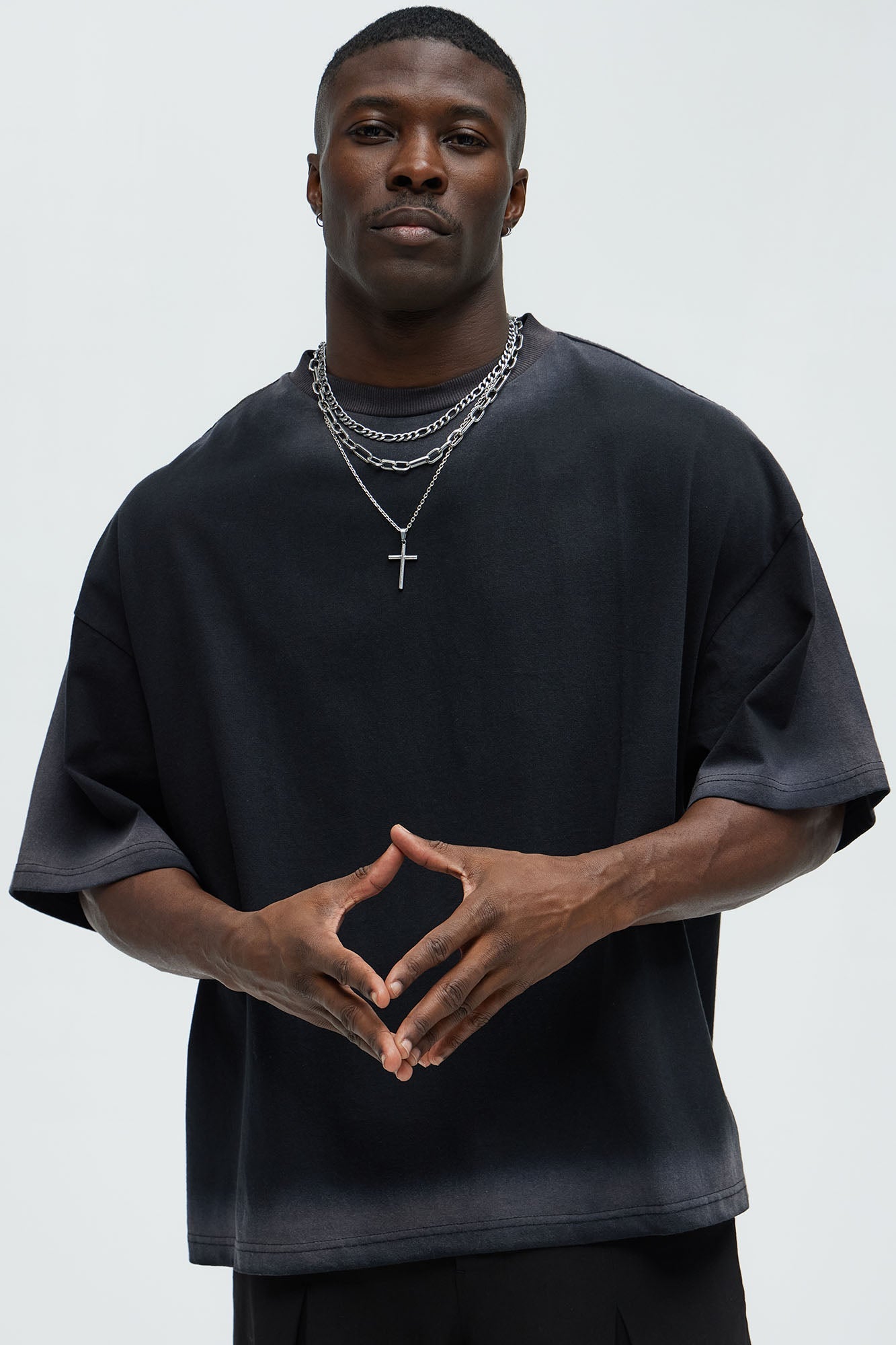 Dirty Wash Heavyweight Boxy Tee - Black Fashion Nova