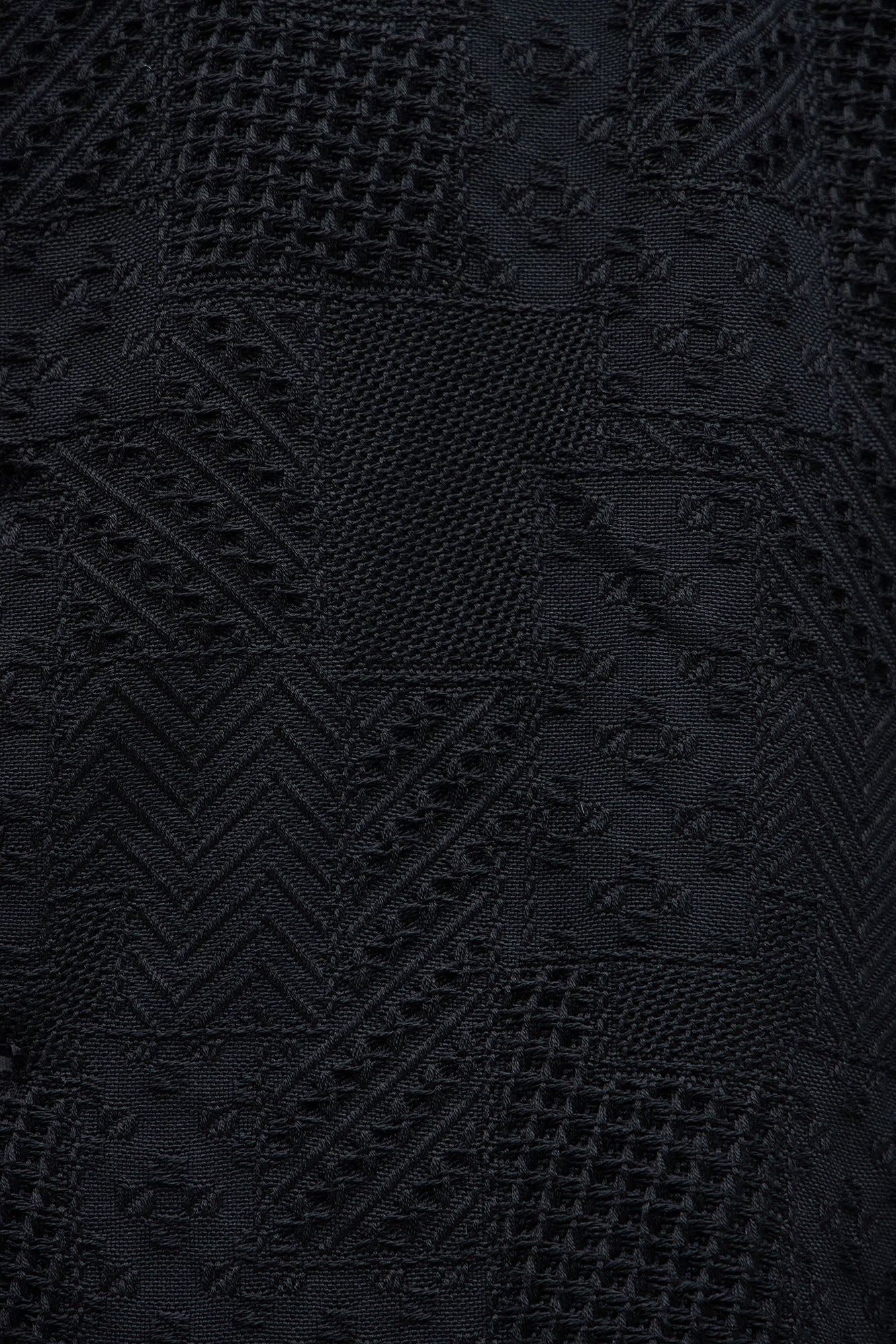 Meknes Jacquard Pattern Jacket - Black Fashion Nova