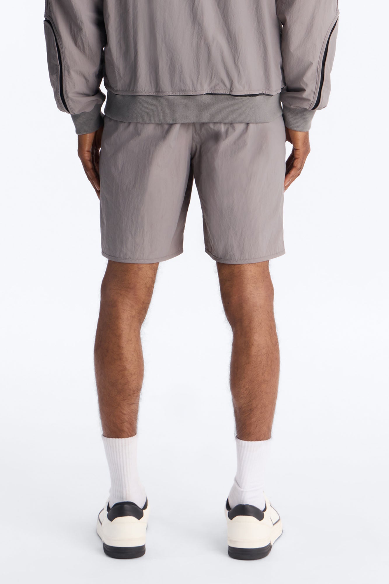 Relaxed Courtside Mesh Paneled Short - Charcoal Fashion Nova